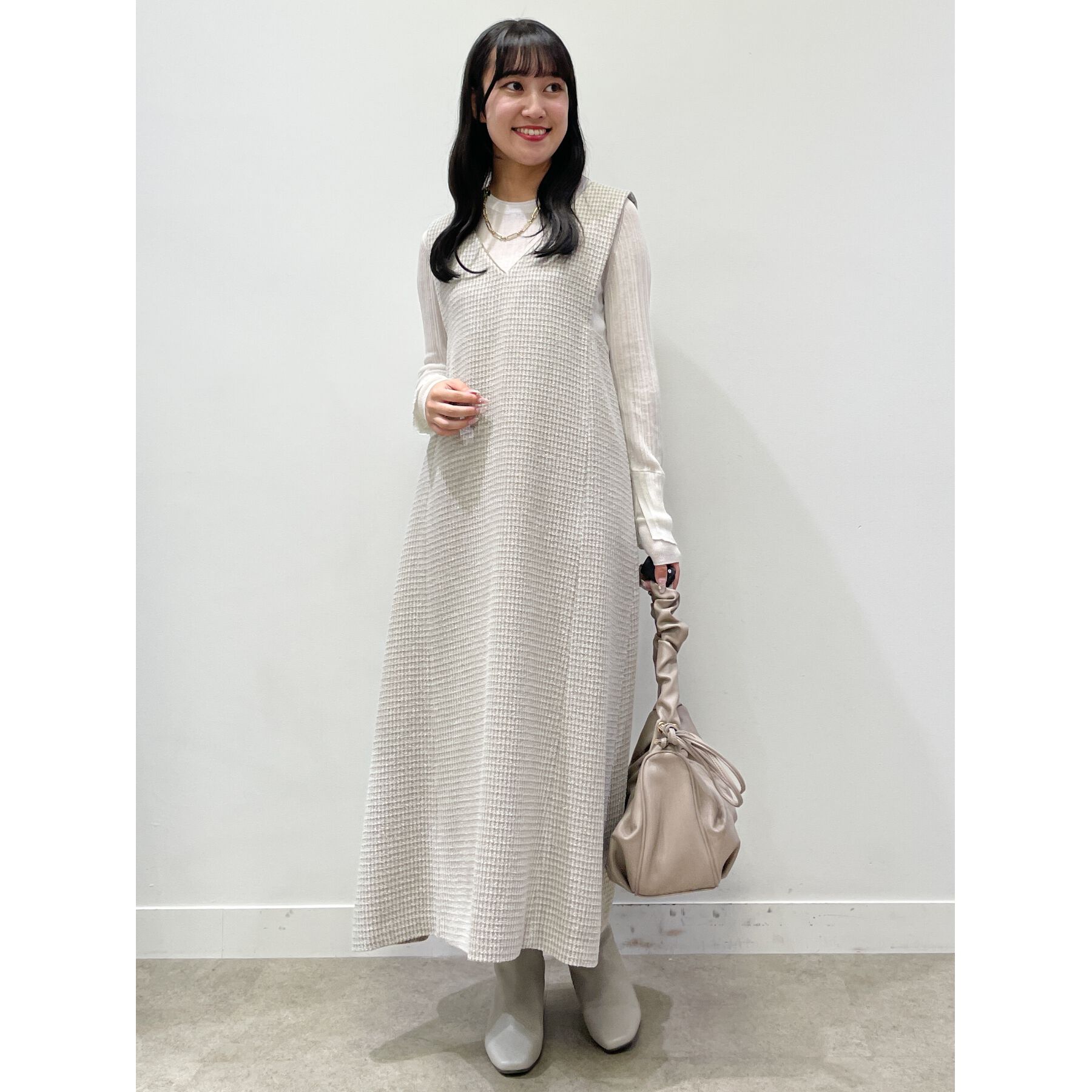 Reflect「【洗える／インナーにもおすすめ】シアーランダムリブニット」|ニット・セーター|