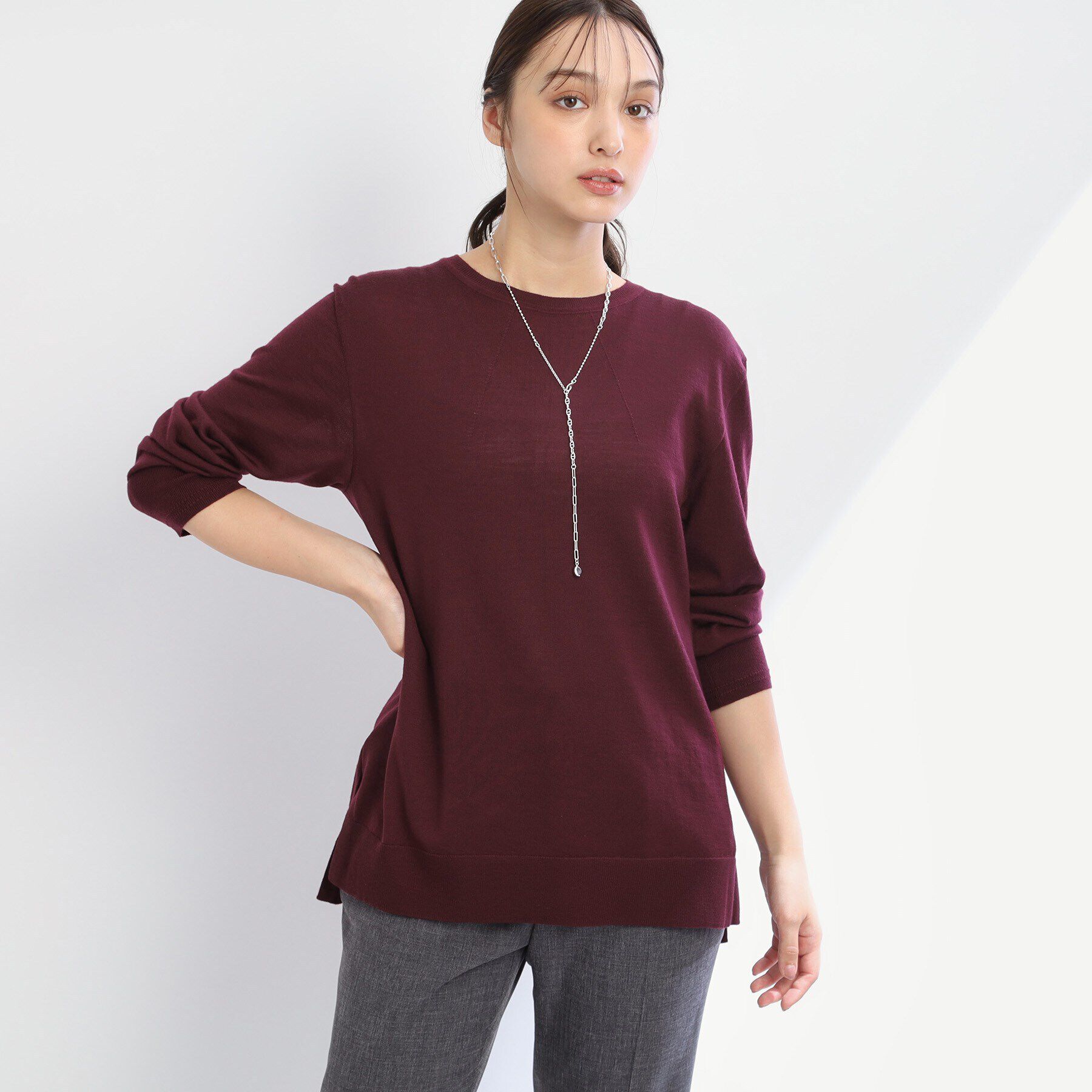 Reflect「【アンサンブル可能】きれいめベーシックニット」|ニット・セーター|