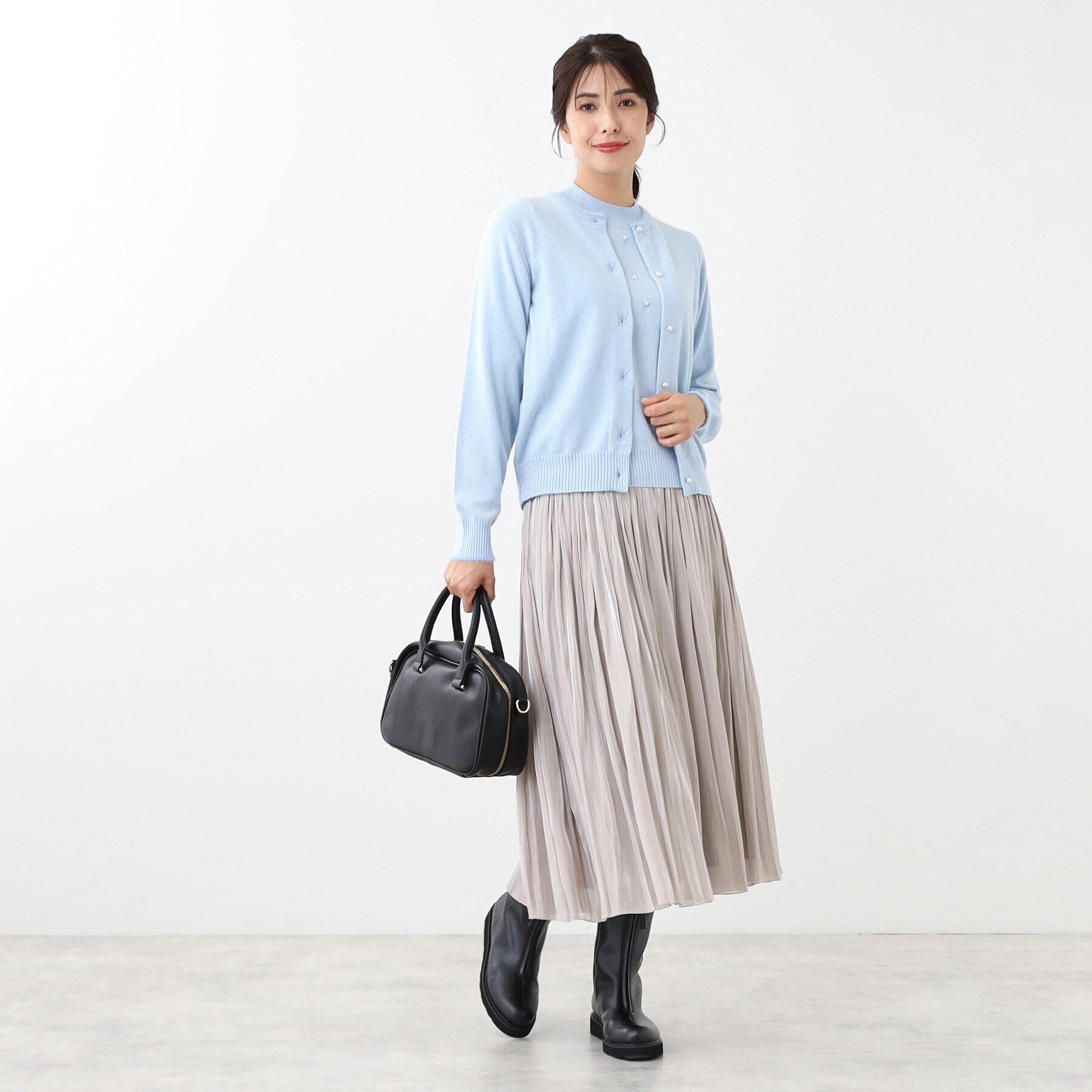 Reflect「【手洗い可】シャイニープリーツスカート」|スカート|