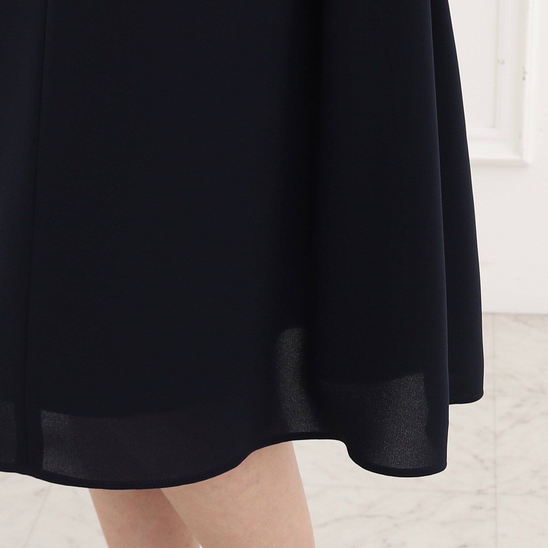 Reflect「【夏SALE／フォーマル/洗える】スリーブデザインジョーゼットワンピース」|ワンピース|