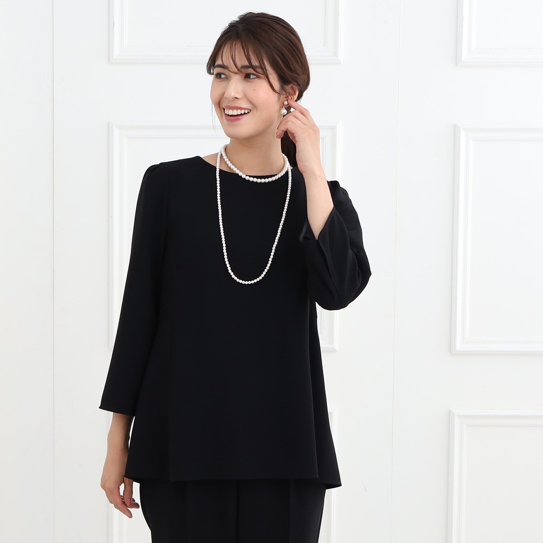 Reflect「【フォーマル/洗える/セットアップ可】ぺプラムデザインブラウス」|シャツ・ブラウス|