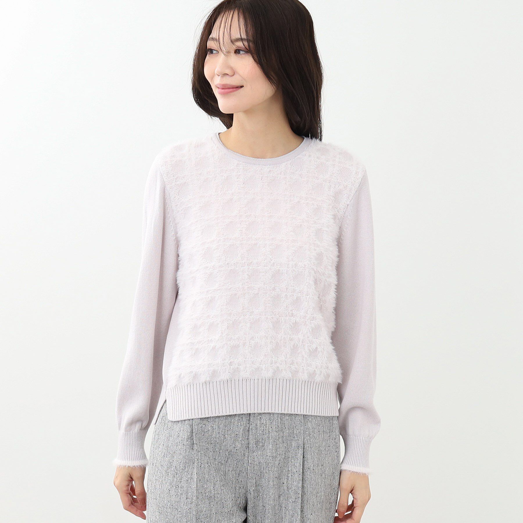 Reflect「【WEB限定カラーあり／手洗い可】フェザーヤーンニット」|ニット・セーター|