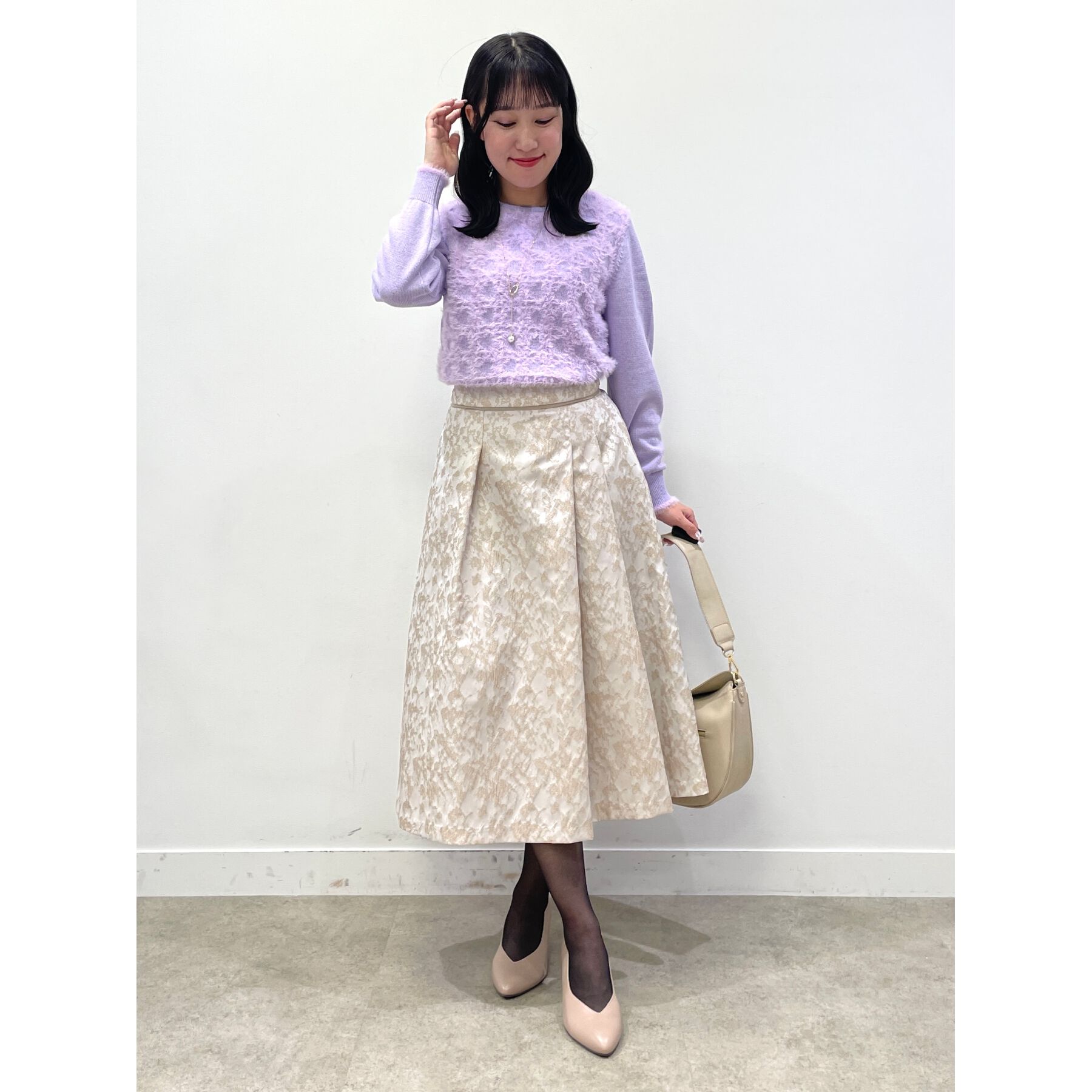 Reflect「【WEB限定カラーあり／手洗い可】フェザーヤーンニット」|ニット・セーター|