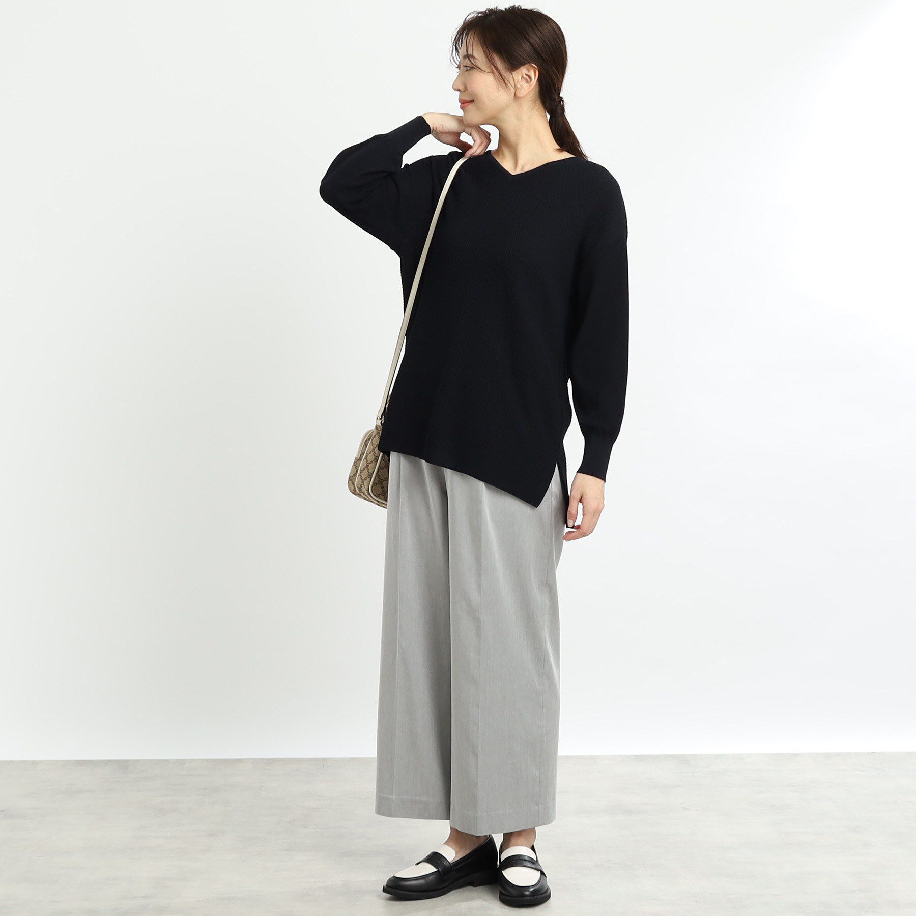 Reflect「【WEB先行カラーあり／ヒップ周りカバー】オフボディニット」|ニット・セーター|