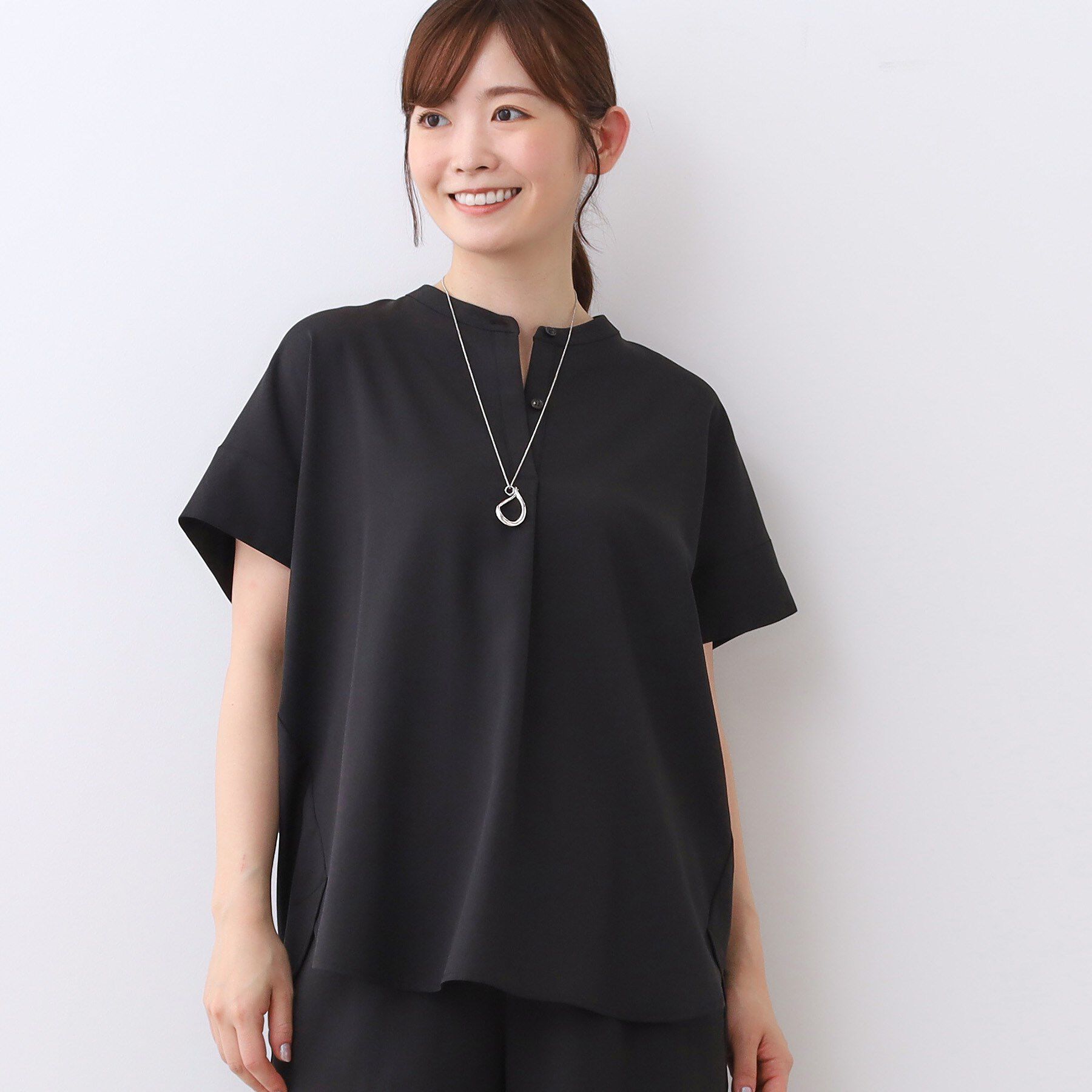 Reflect「【E‐QUALITY／ウエスト総ゴム／セットアップ／単品使いOK◎】ブラウス＋ストレートパンツセット」|スーツ|