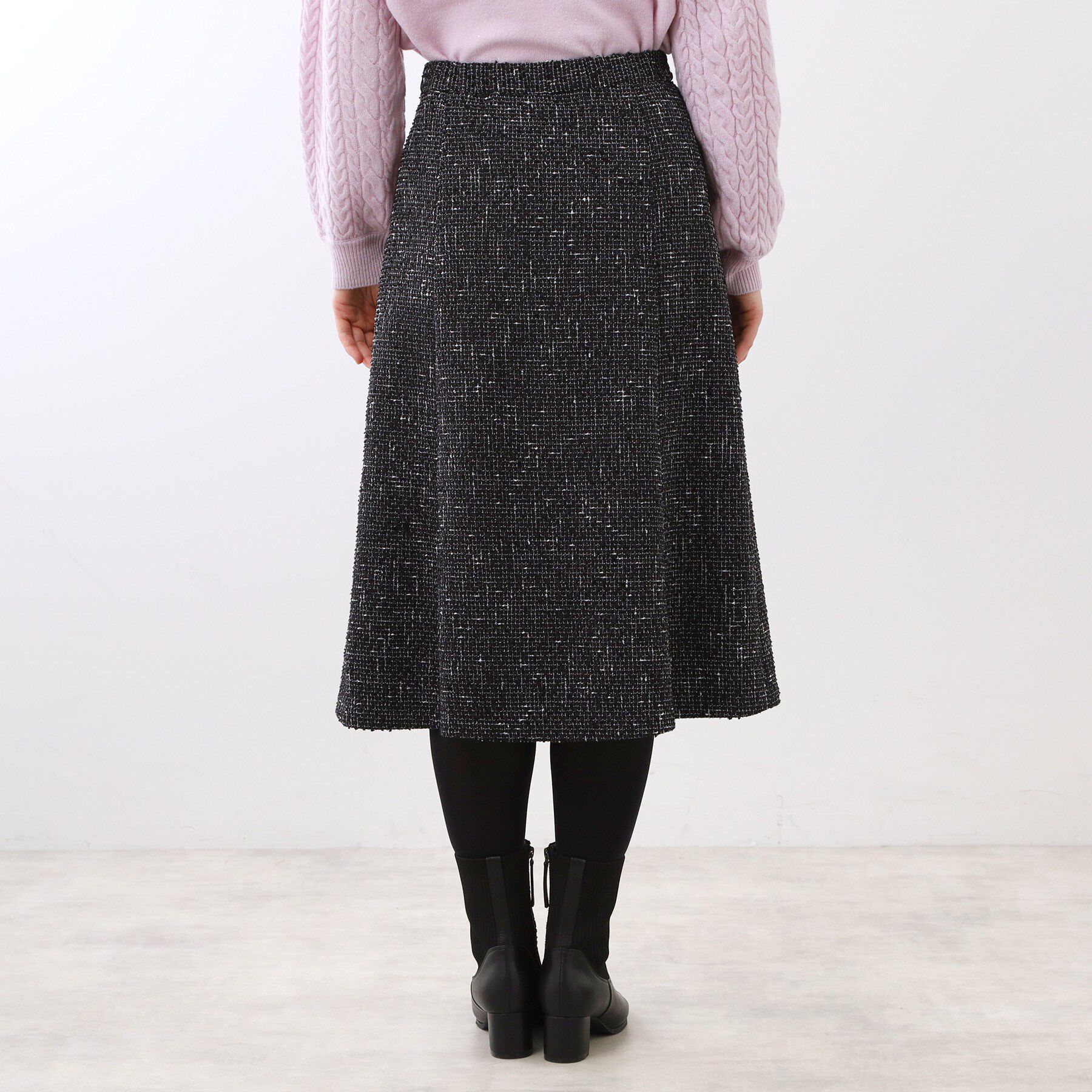 Reflect「【広がりすぎない／美シルエット◎】ツイードフレアスカート」|スカート|