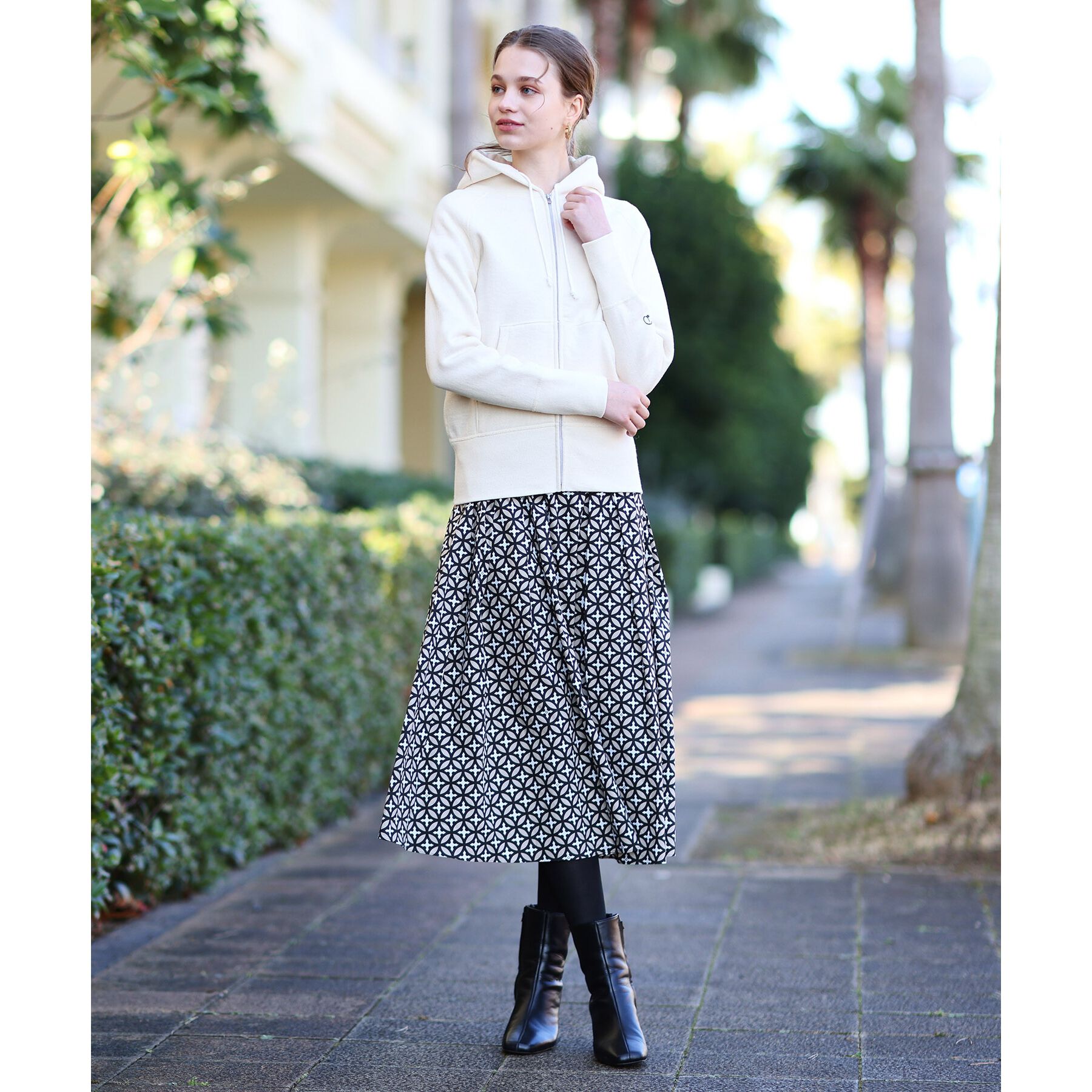 DRESSTERIOR「デキシー吊裏毛ジップアップパーカ」|パーカー|