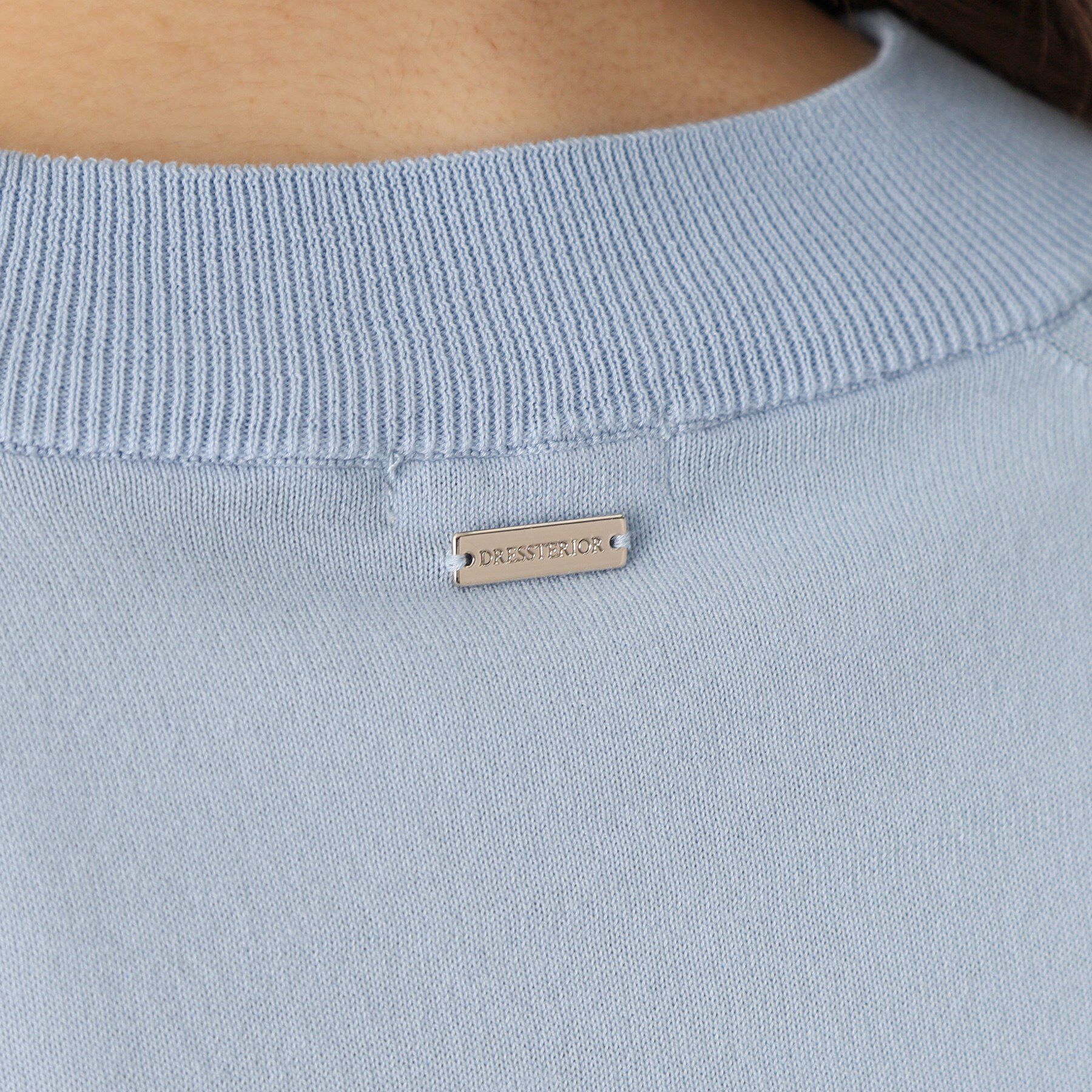 DRESSTERIOR「【定番/洗える】コットンシルク混ハーフスリーブ」|ニット・セーター|