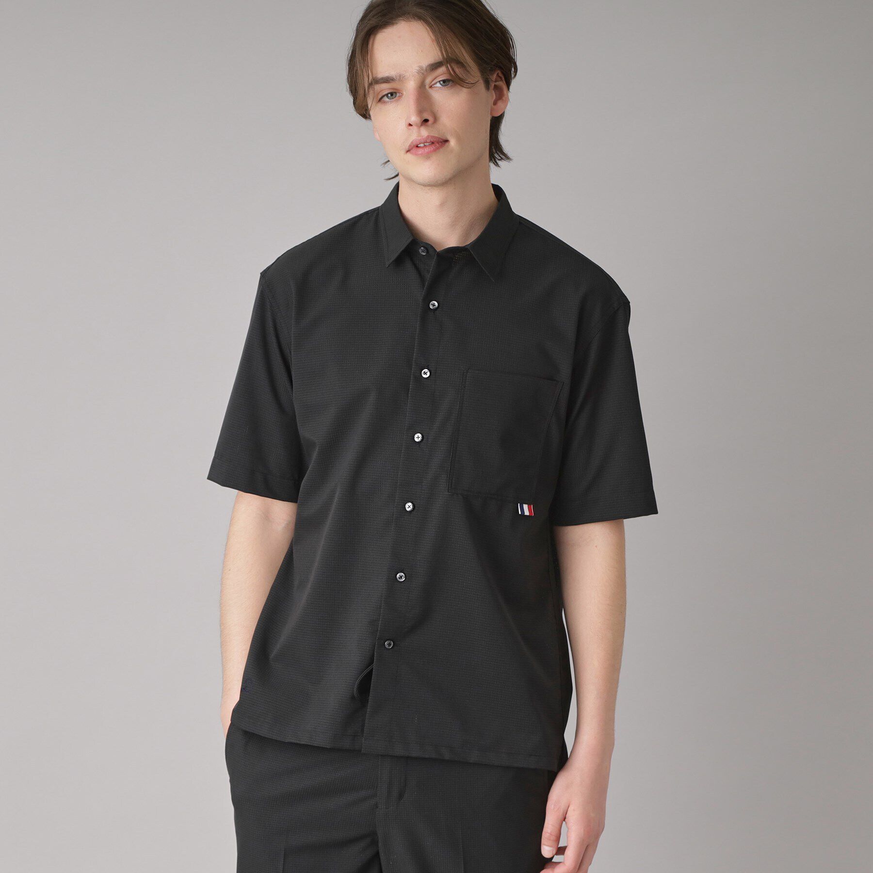 DRESSTERIOR「【セットアップ可/撥水性/UVカット/Safari5月号掲載】COOL DOTS ショートスリーブシ」|シャツ・ブラウス|