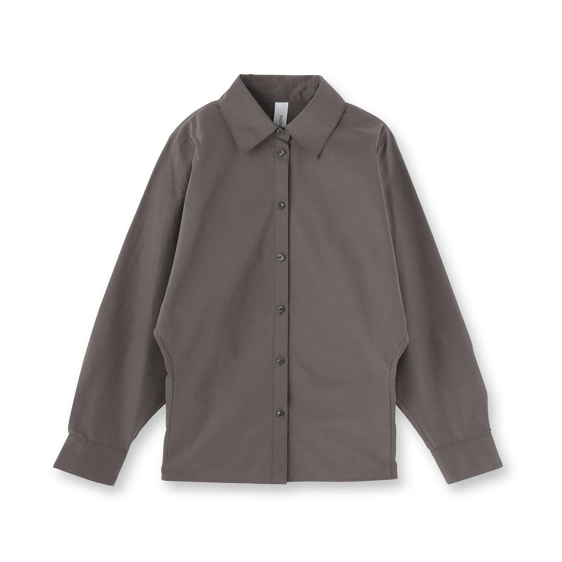 DRESSTERIOR「provoke（プロヴォーク）【別注カラーあり】ウエストシェイプシャツ」|シャツ・ブラウス|チャコールグレー(0