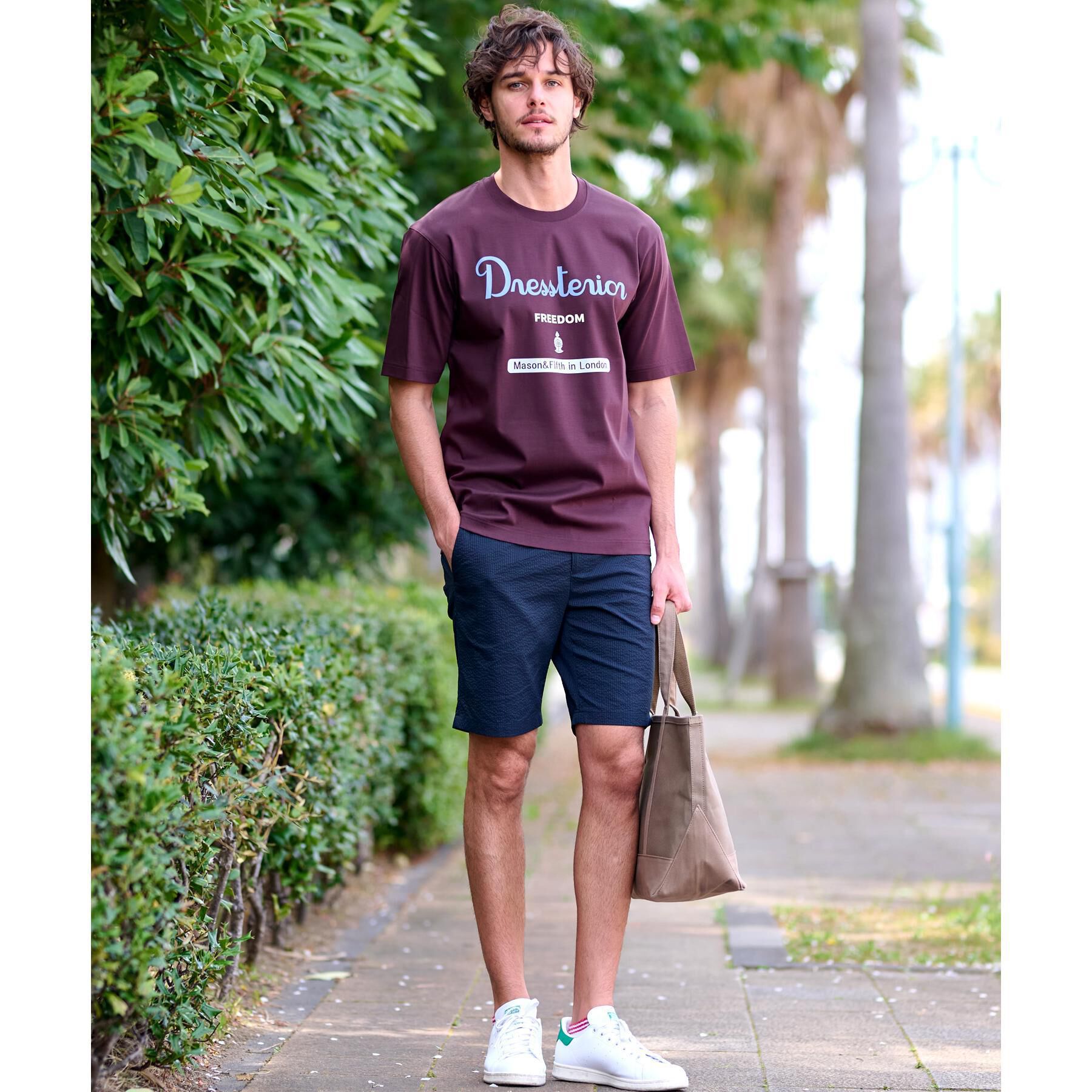 DRESSTERIOR「【接触冷感/抗菌防臭/消臭】ICE CLEAR COTTON ロゴT」|Tシャツ・カットソー|