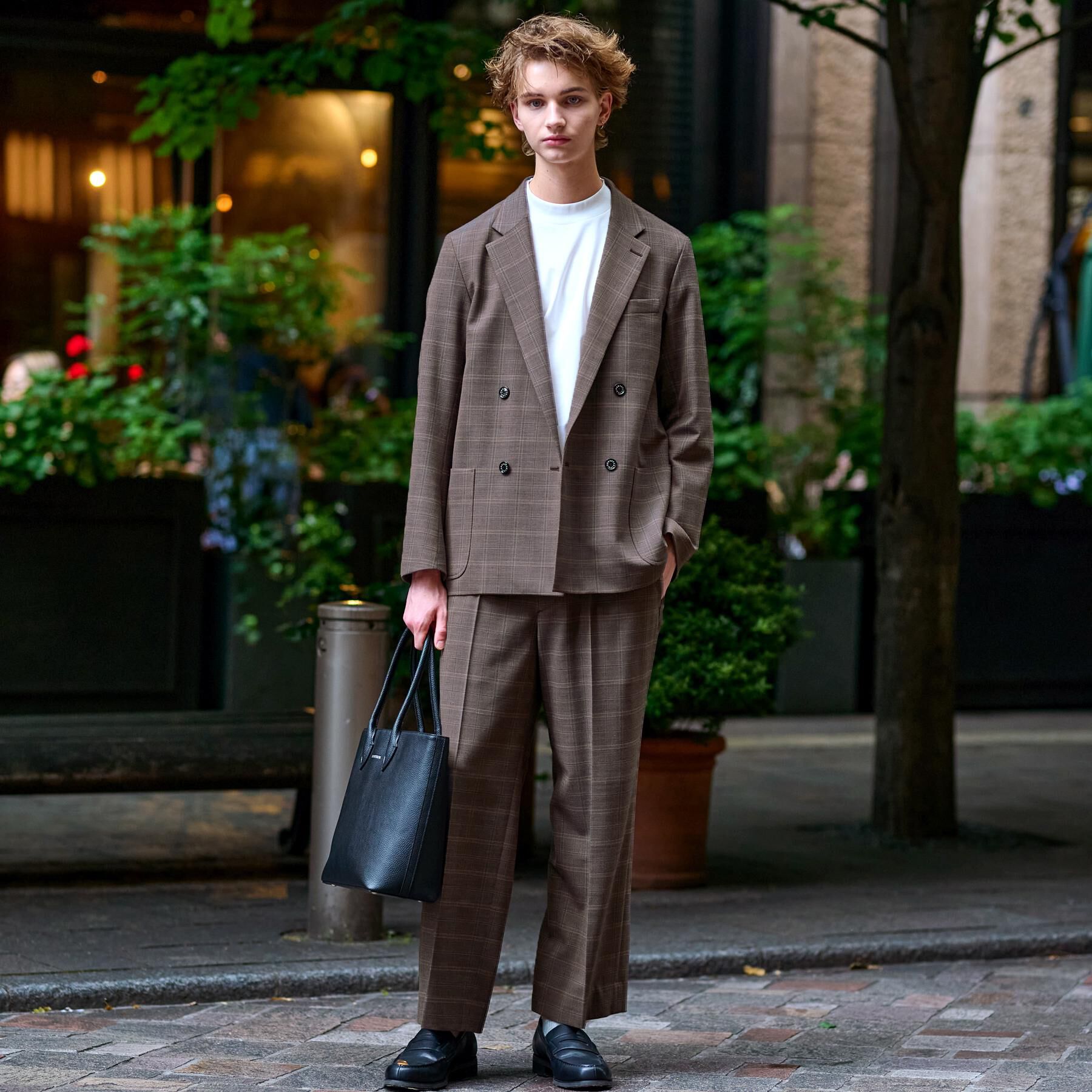 DRESSTERIOR「【セットアップ可】2WAYストレッチ コンフォータブルチェックジャケット」|テーラードジャケット|