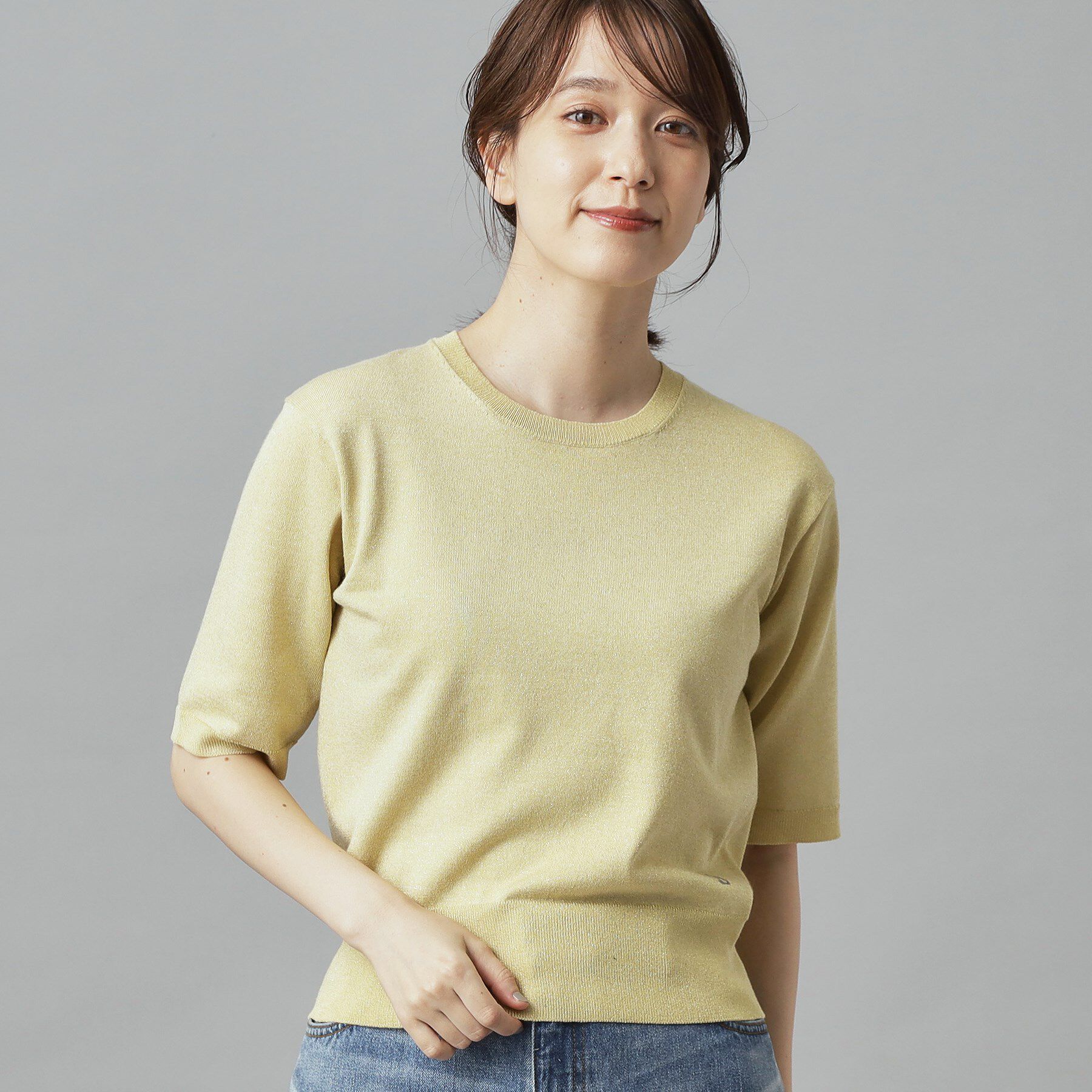 DRESSTERIOR「【洗える/きれいめ】ラメニットプルオーバー」|ニット・セーター|