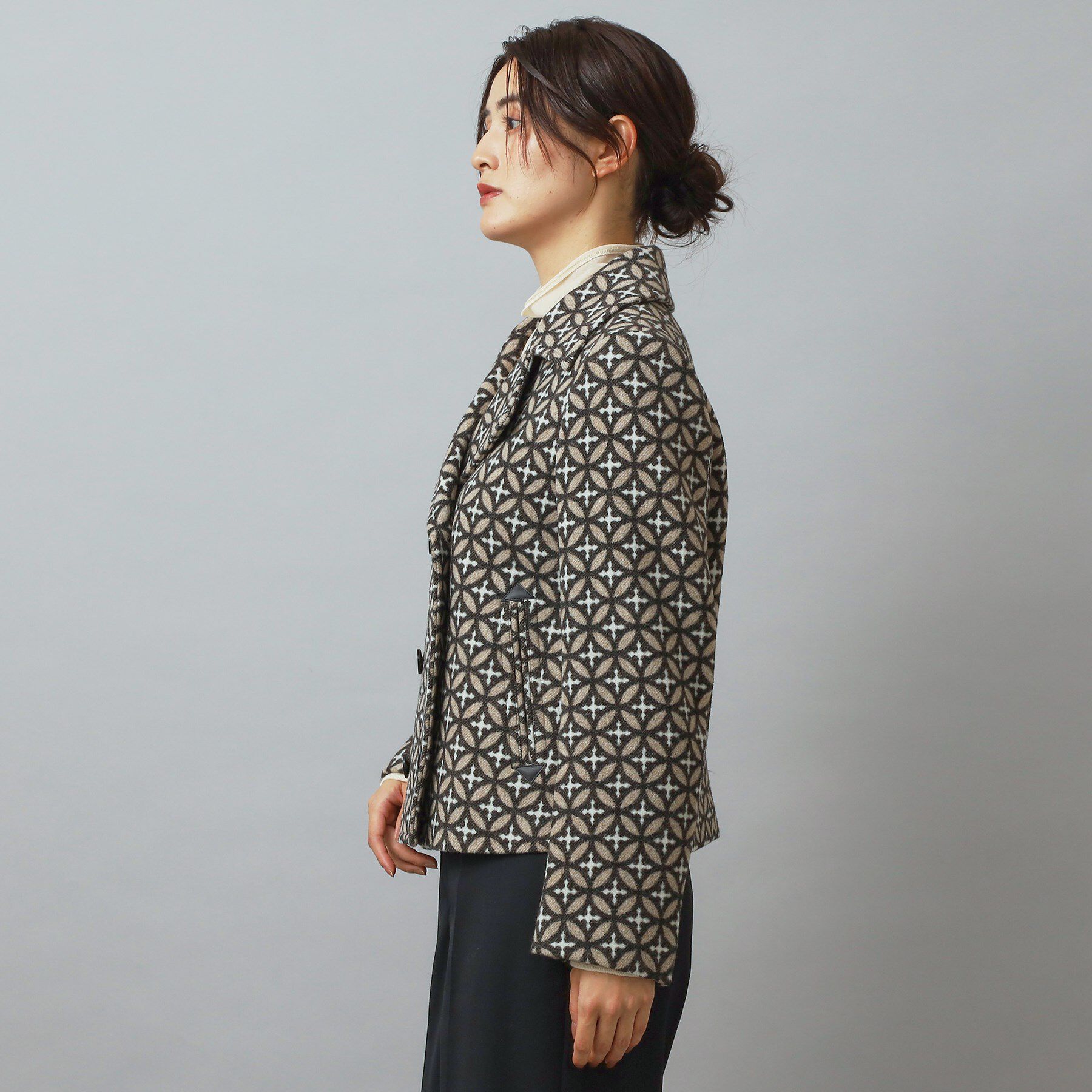 DRESSTERIOR「オーバーラップサークルPジャケット」|ピーコート|