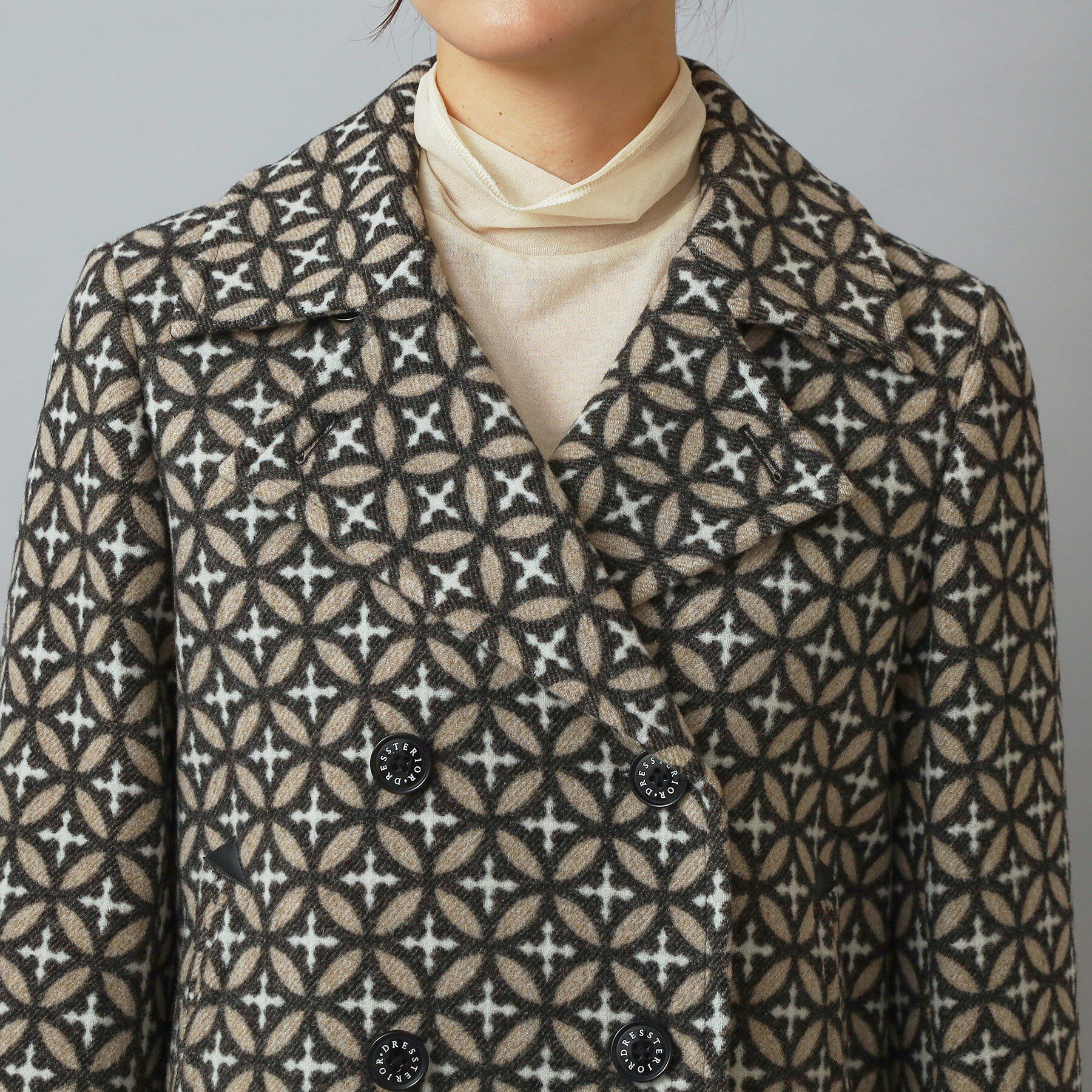 DRESSTERIOR「オーバーラップサークルPジャケット」|ピーコート|