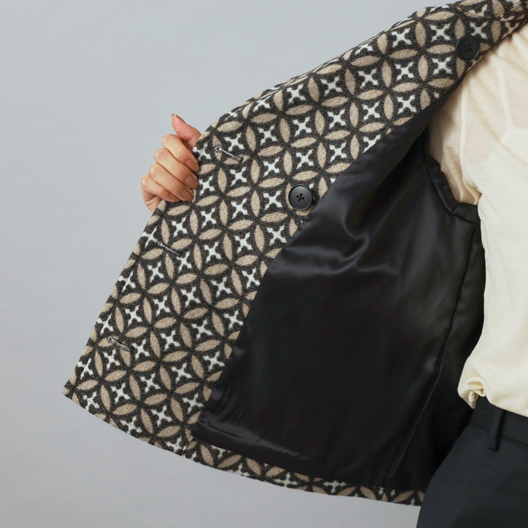 DRESSTERIOR「オーバーラップサークルPジャケット」|ピーコート|