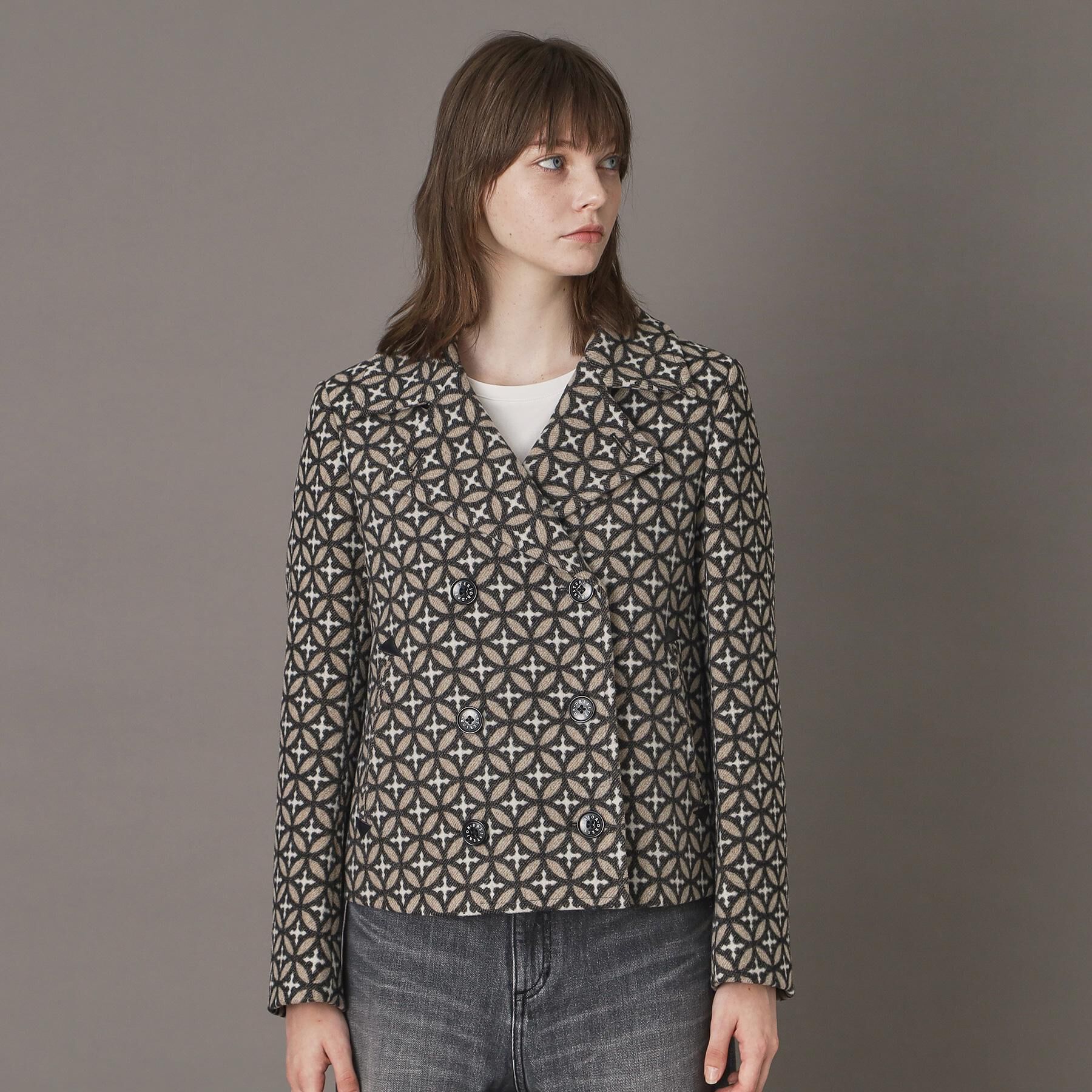 DRESSTERIOR「オーバーラップサークルPジャケット」|ピーコート|