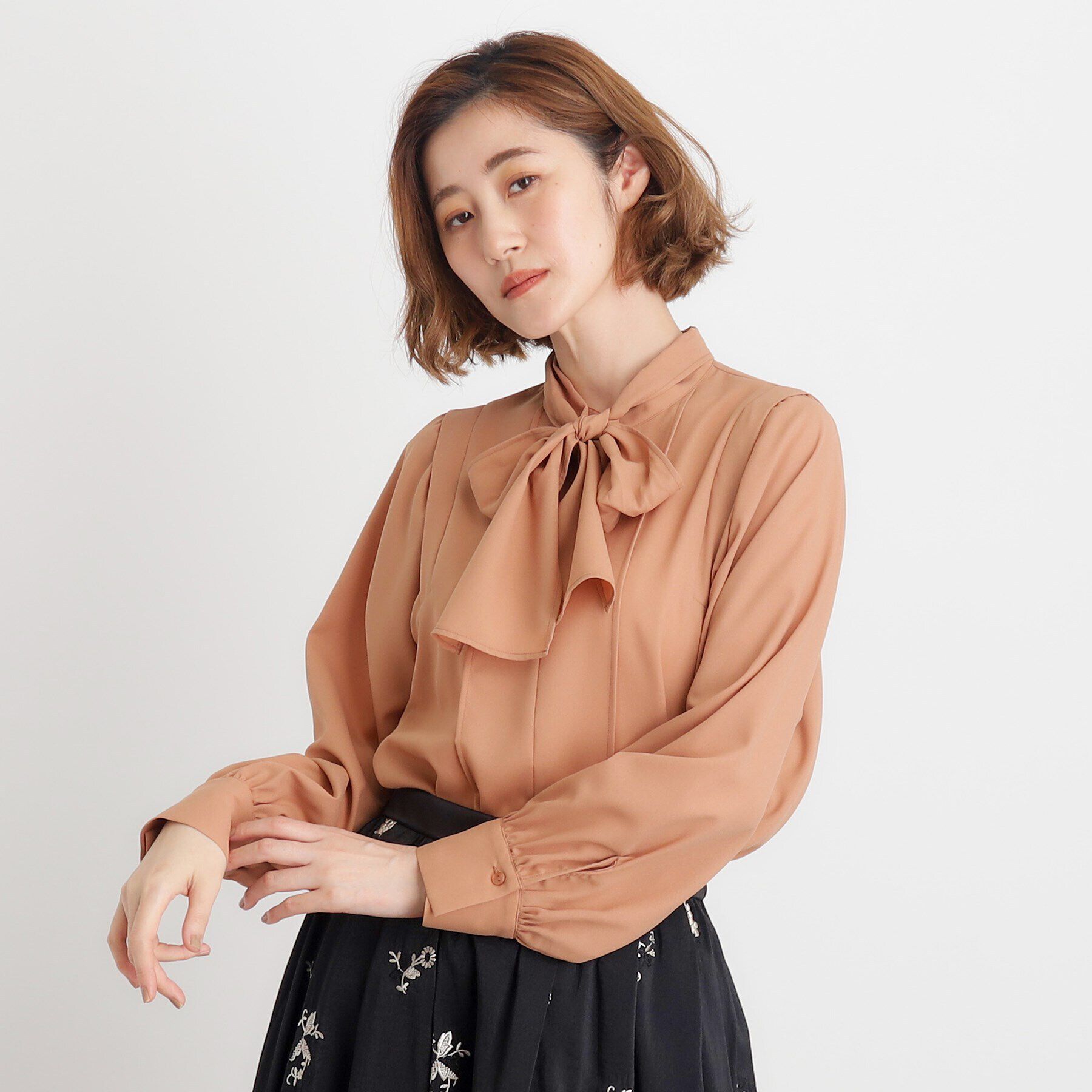 grove「ウイングスリーブボウタイブラウス」|シャツ・ブラウス|