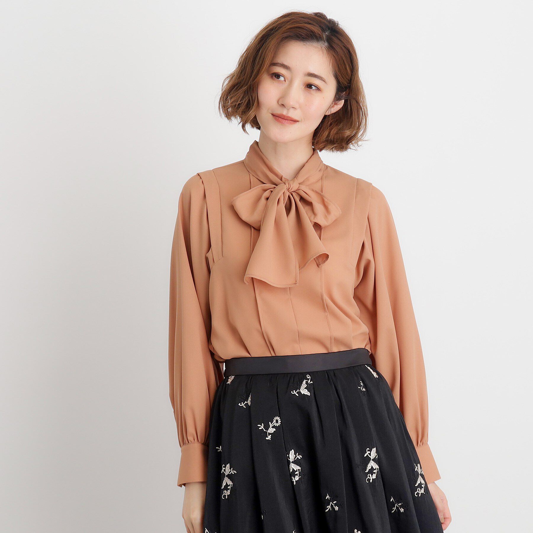 grove「ウイングスリーブボウタイブラウス」|シャツ・ブラウス|