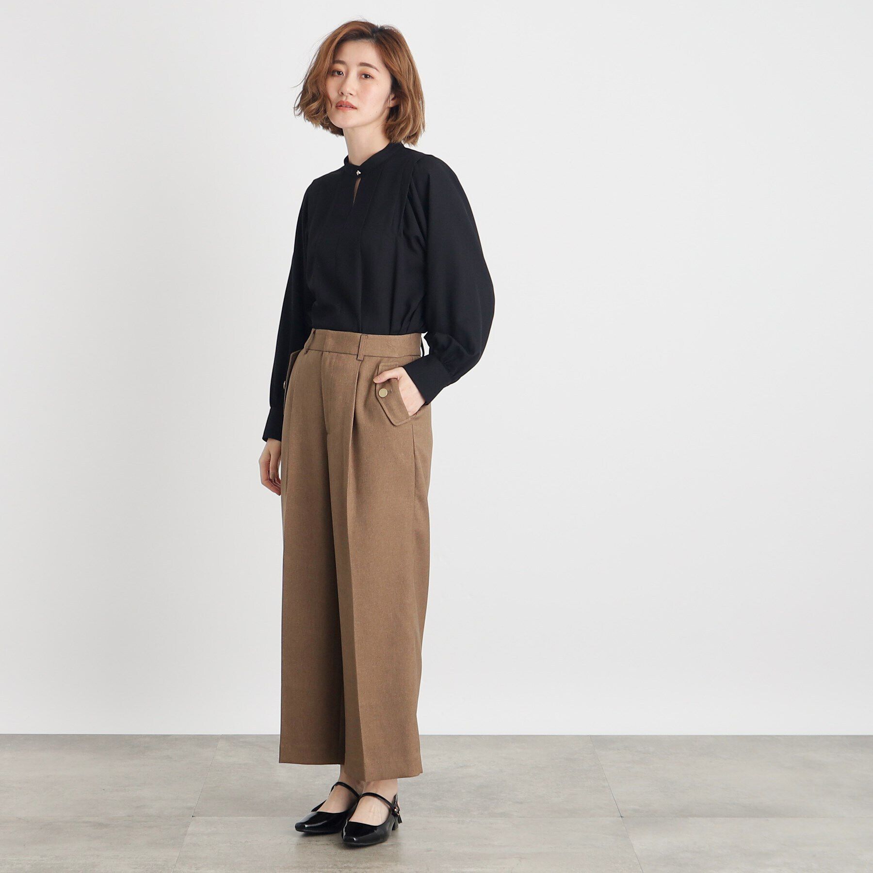 grove「ウイングスリーブボウタイブラウス」|シャツ・ブラウス|