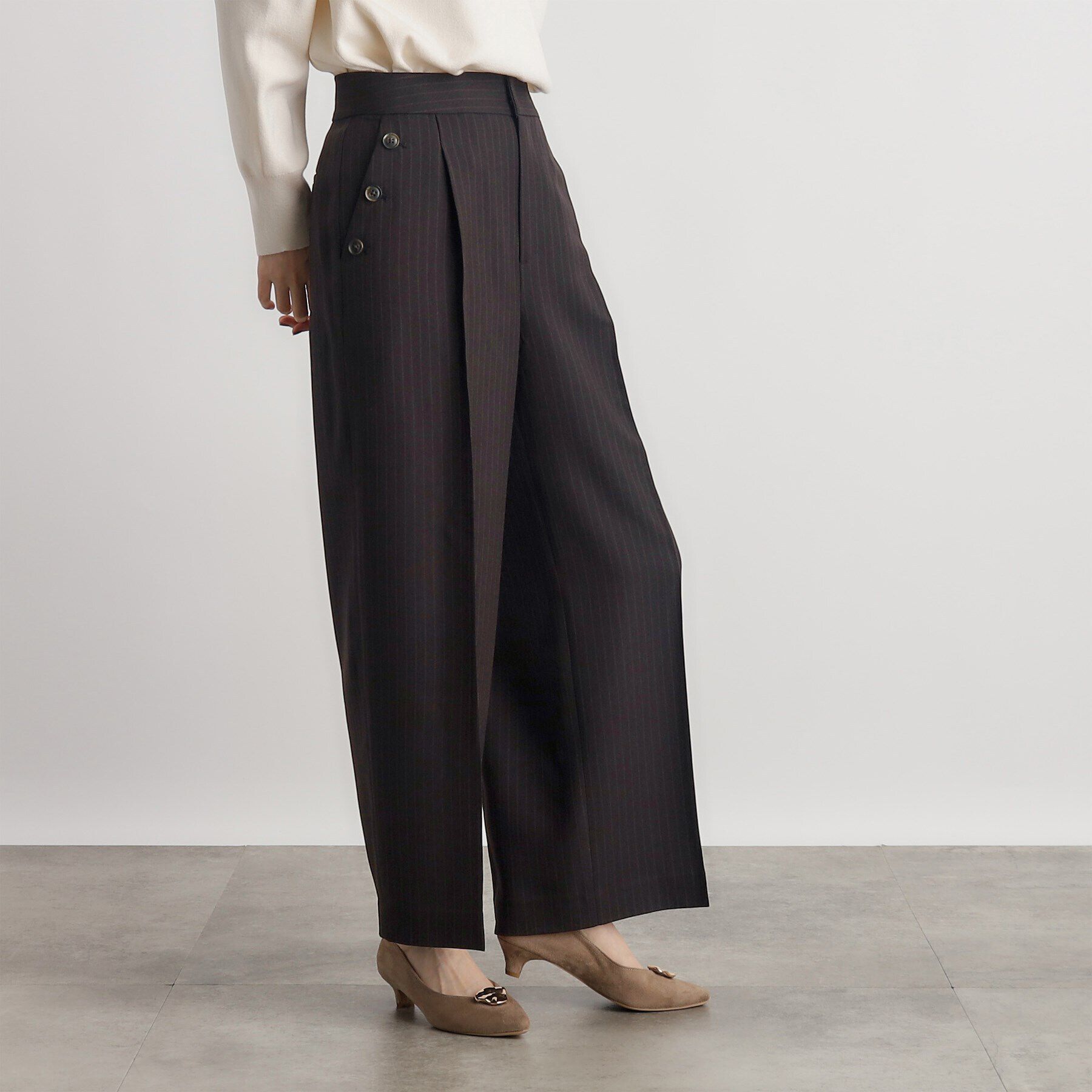 grove「ドビーストライプマリンワイドパンツ」|その他|