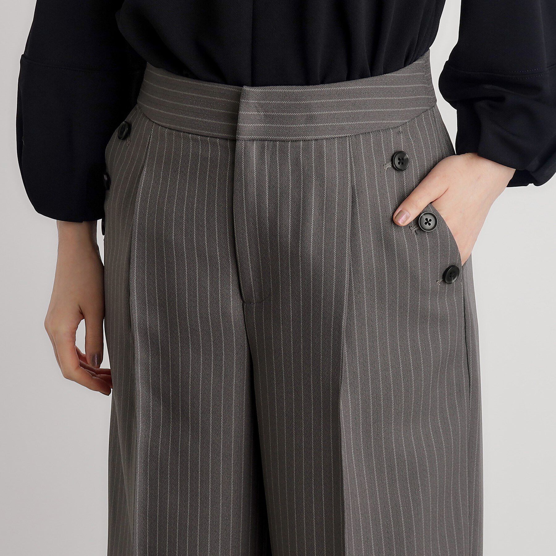 grove「ドビーストライプマリンワイドパンツ」|その他|