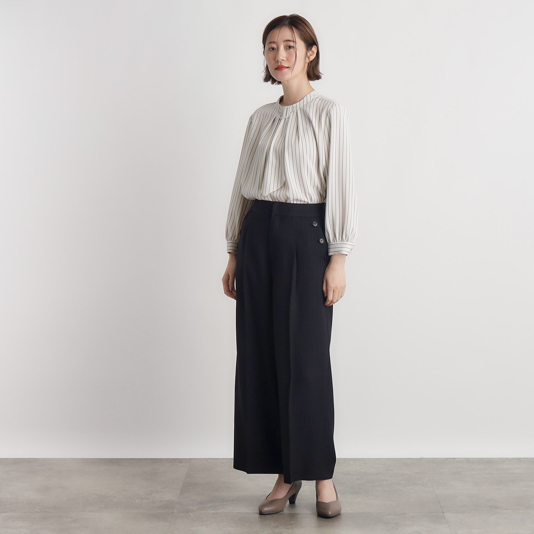 grove「ドビーストライプマリンワイドパンツ」|その他|