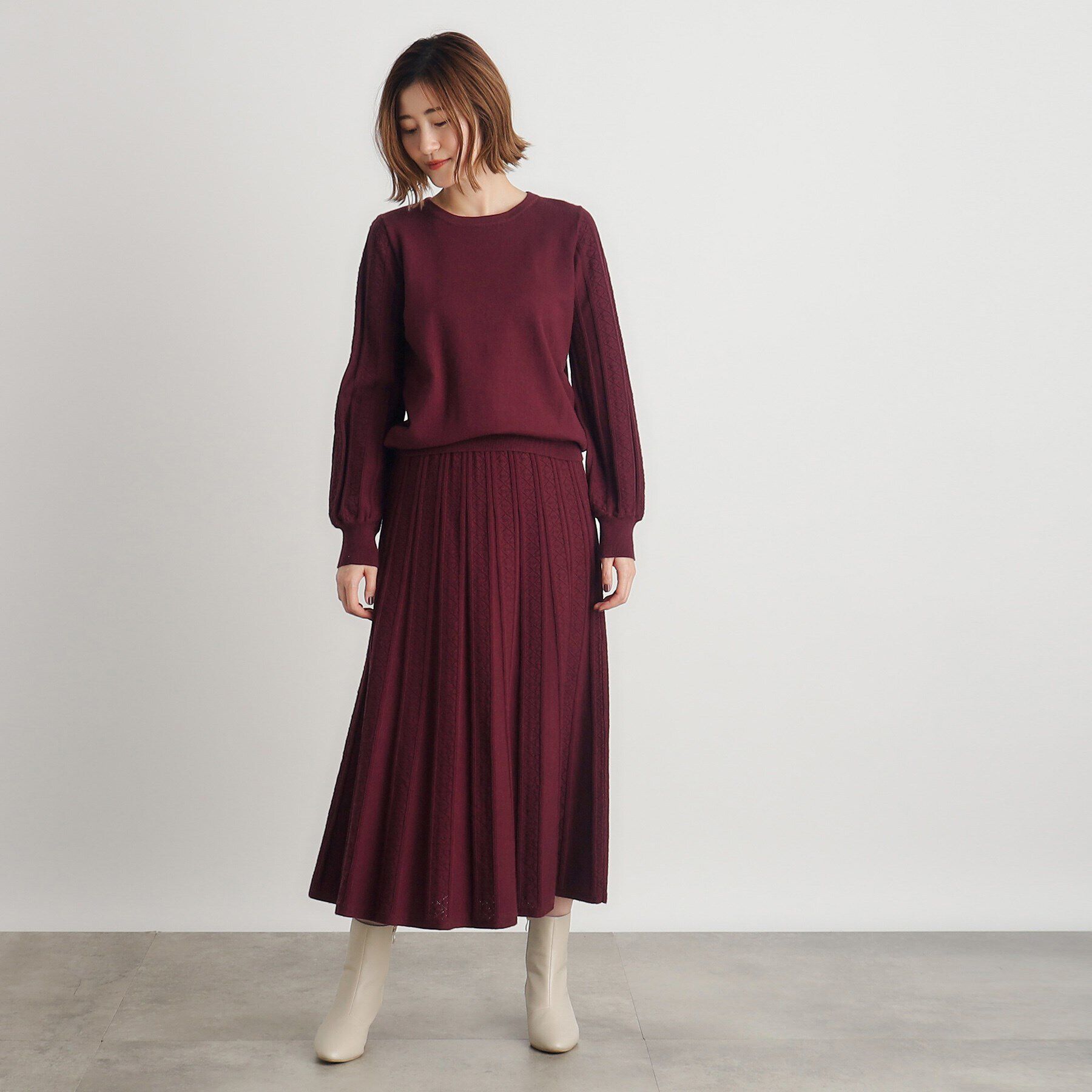 grove「SET UP対応 袖コンニットプルオーバー」|ニット・セーター|