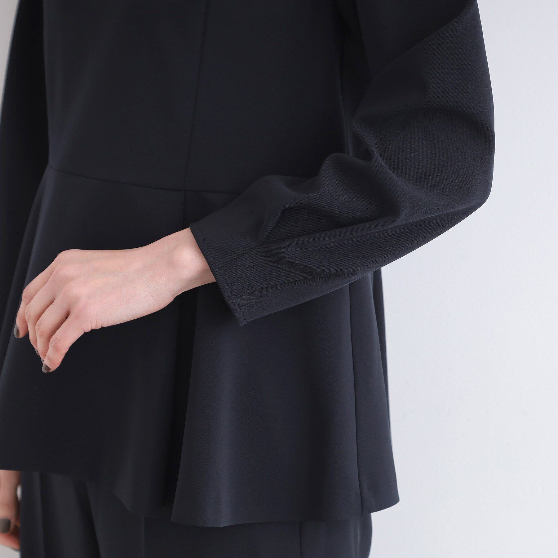 INDIVI「【洗える／SETUP可能／セレモニー】ペプラムブラウス」|シャツ・ブラウス|