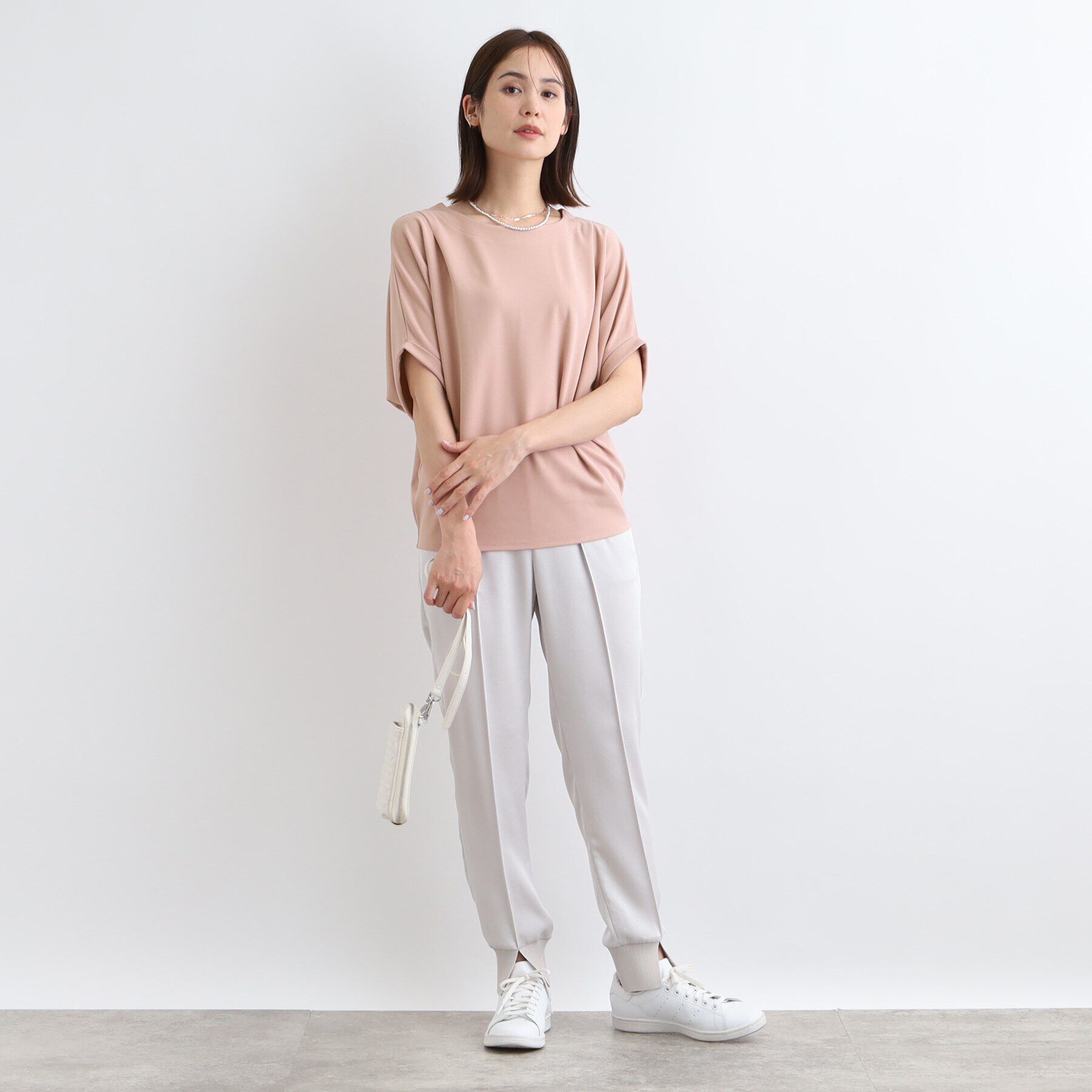 INDIVI「【洗える／UVケア】ドルマンスリーブフォルムトップス」|Tシャツ・カットソー|