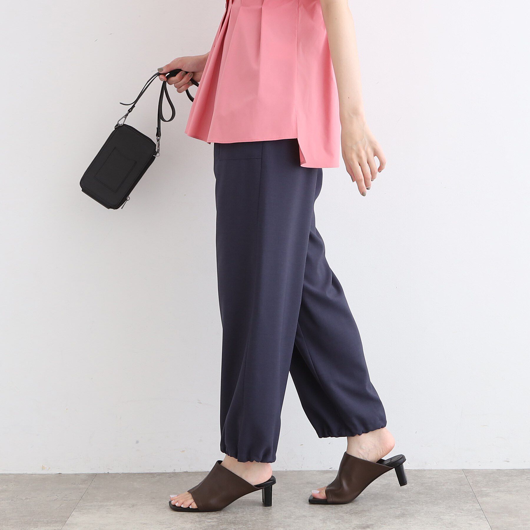 INDIVI「【洗える／2WAY】麻ライクワークパンツ」|その他|