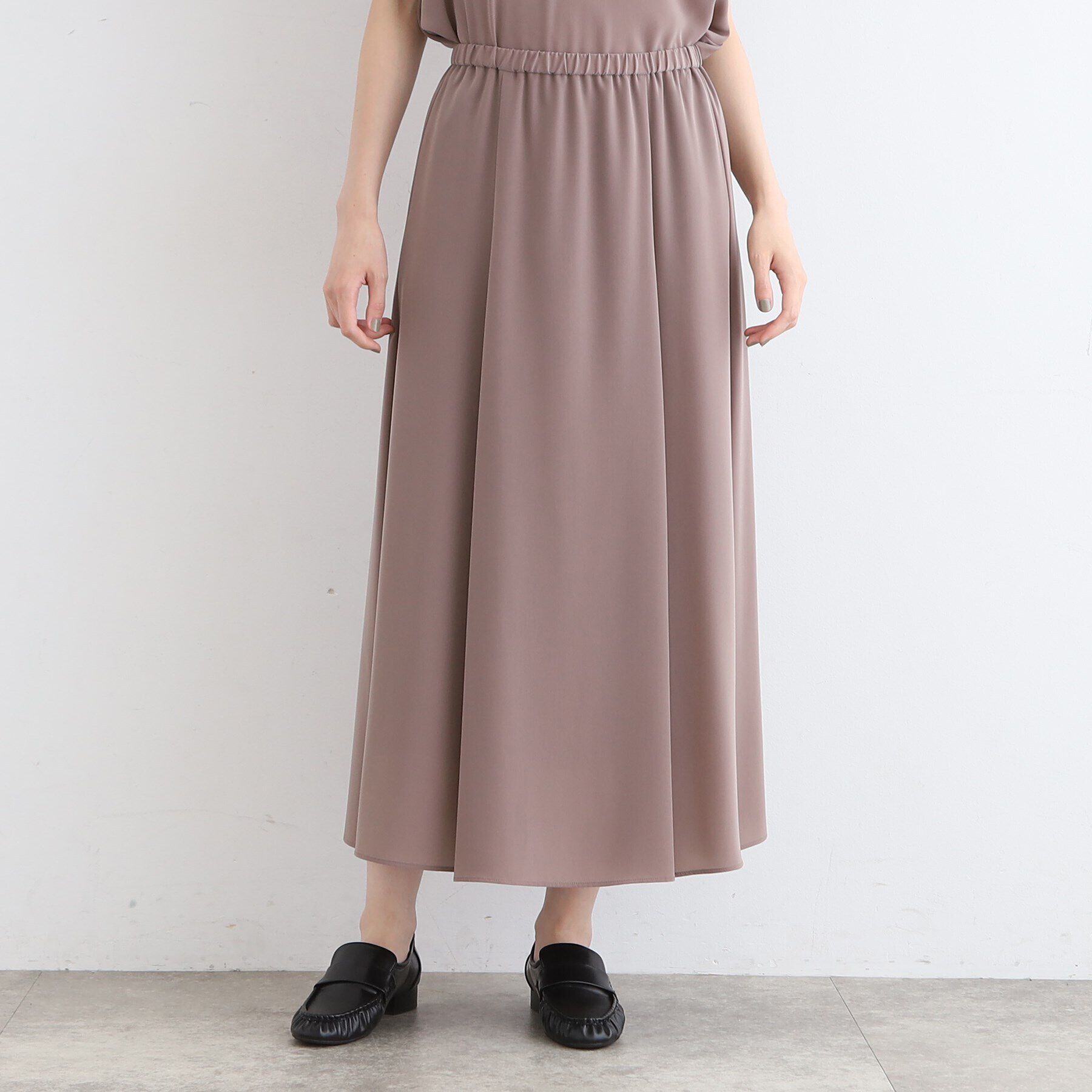 INDIVI「【洗える／SETUP可能】ニュアンスイージースカート」|スカート|