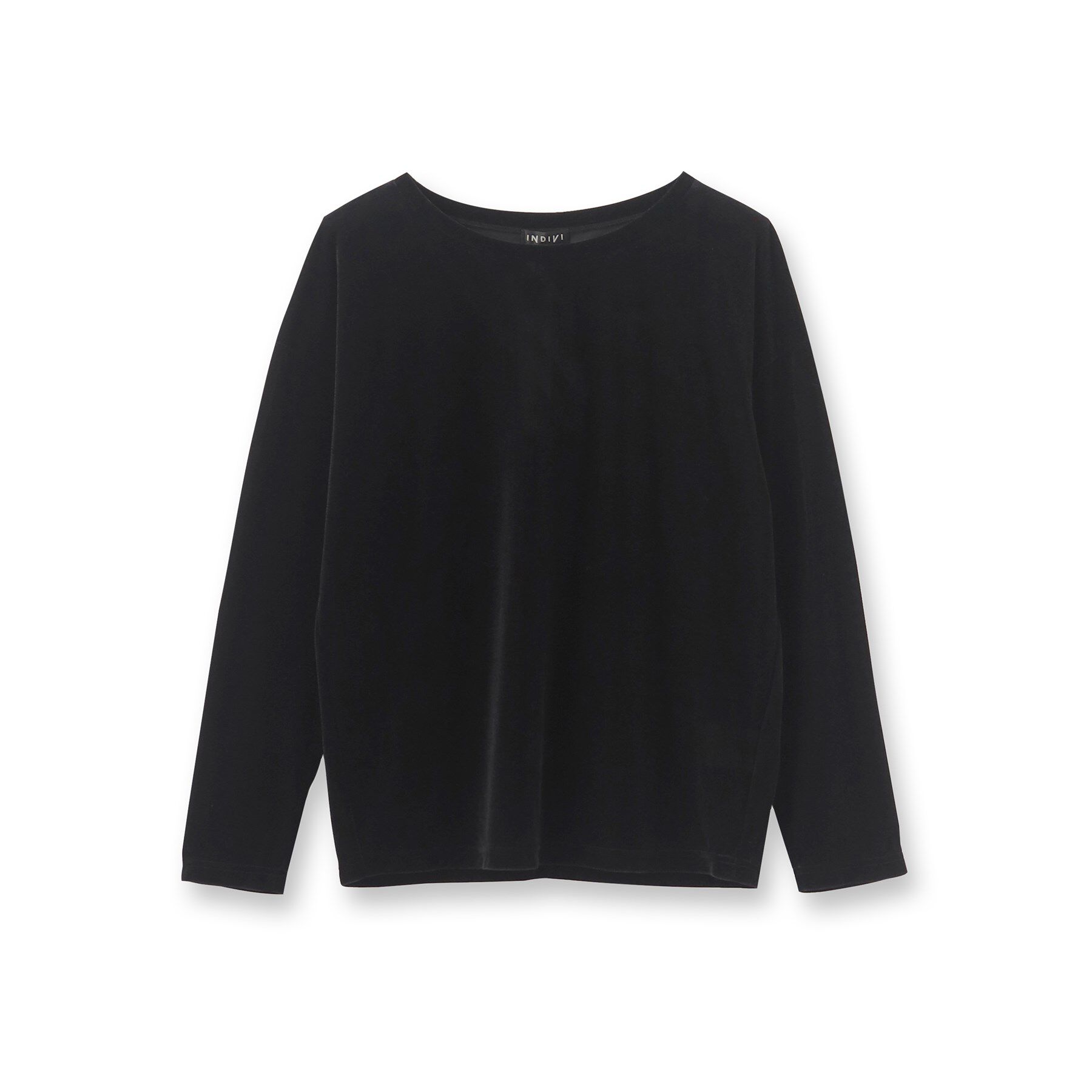 INDIVI「【洗える】コンパクトベロアカットソー」|Tシャツ・カットソー|