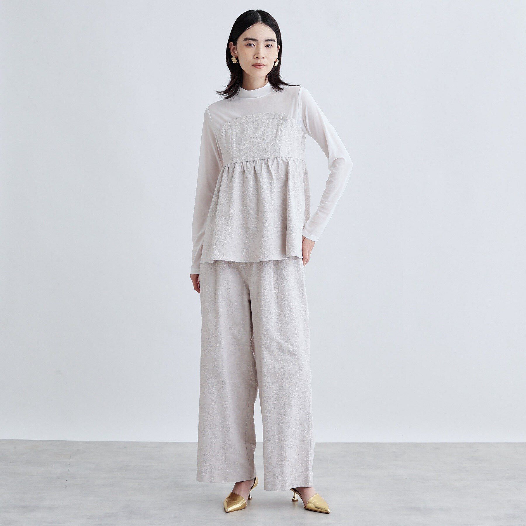 GALLEST「【セレモニー/セットアップ可能】フローラルジャカードパンツ」|その他|