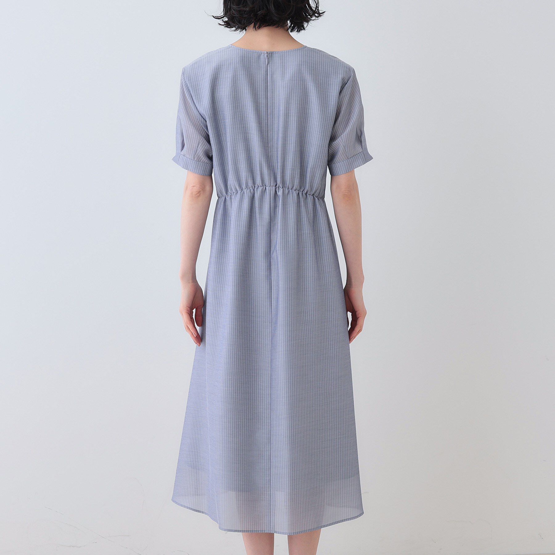 INDIVI「【洗える／エアリー】ハイウエストワンピース」|ワンピース|