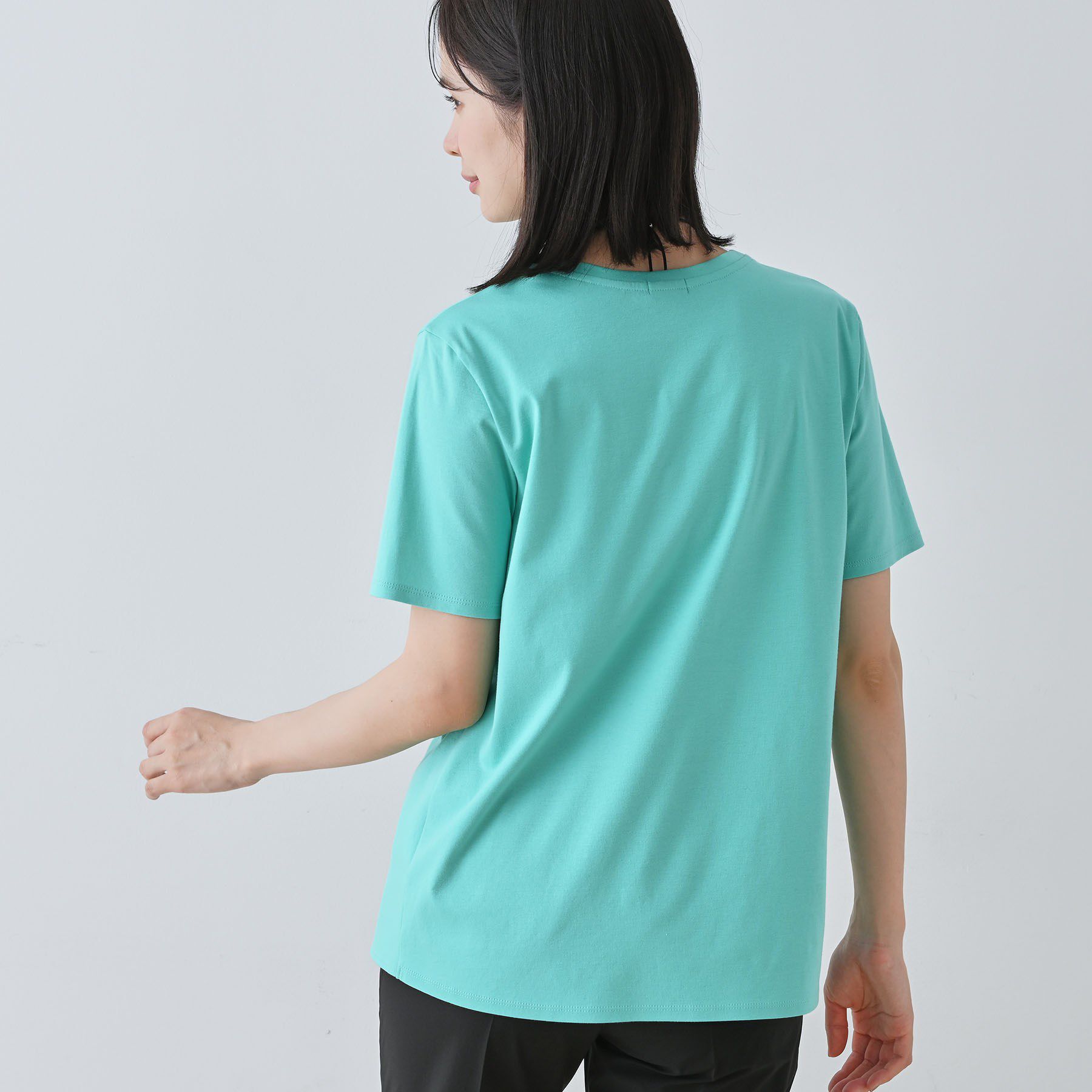 INDIVI「【洗える】ねじりデザインTシャツ」|Tシャツ・カットソー|