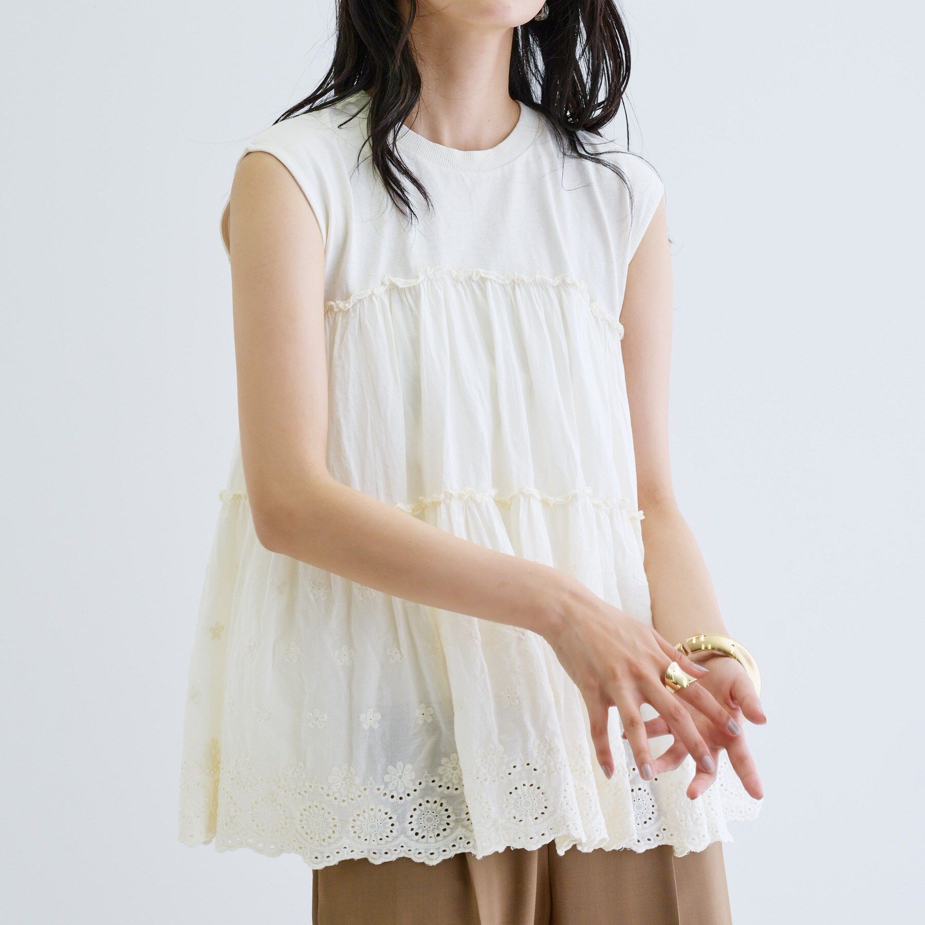 GALLEST「ピグメントダイノースリーブカットソー」|Tシャツ・カットソー|