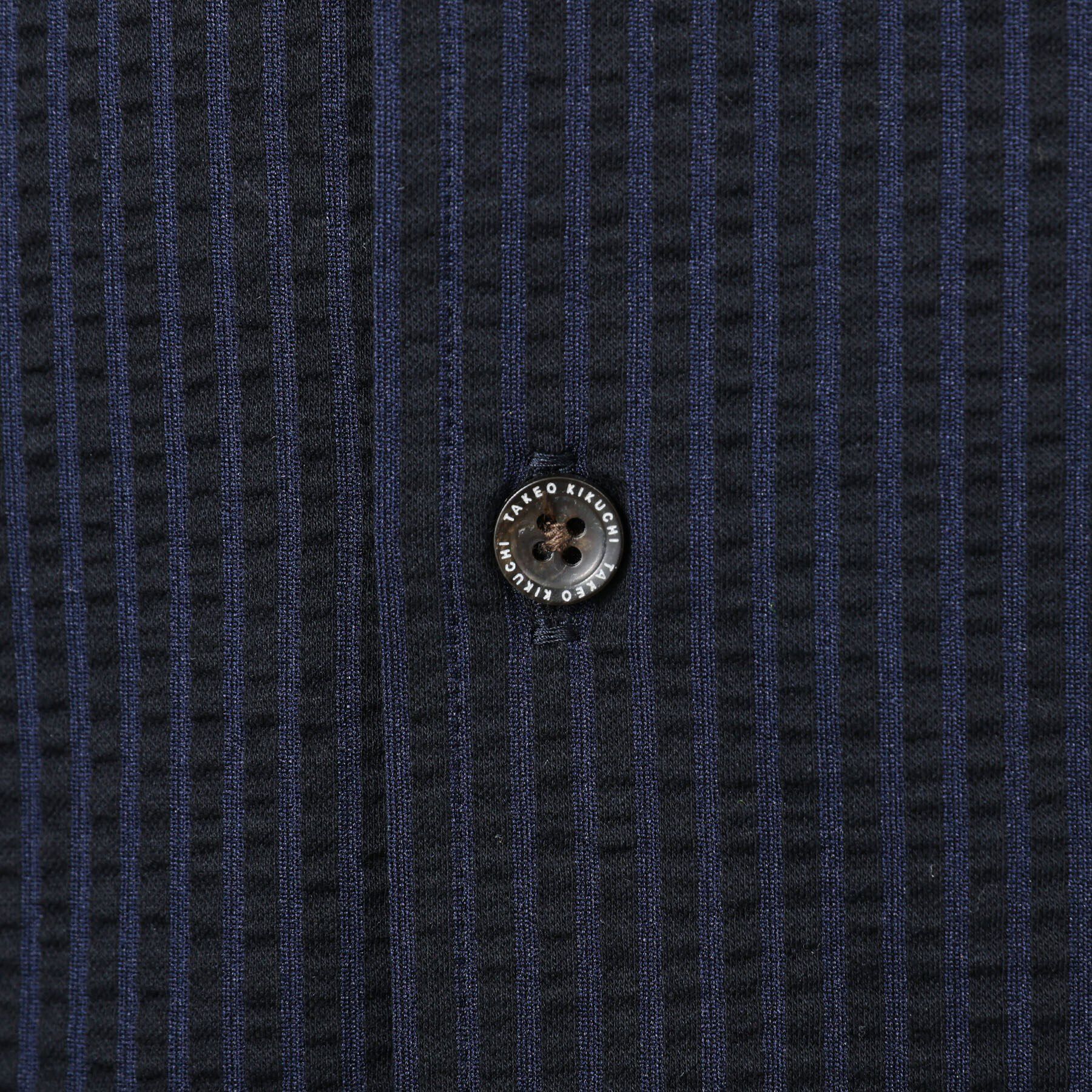 TAKEO KIKUCHI「【抗菌防臭／7分袖】サッカージャージ ストライプシャツ」|シャツ・ブラウス|