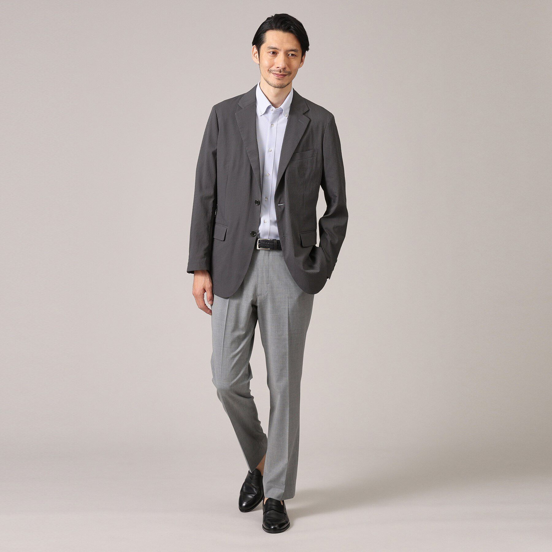 TAKEO KIKUCHI「【抗菌防臭】DotAir（R）シアサッカー ジャケット」|テーラードジャケット|