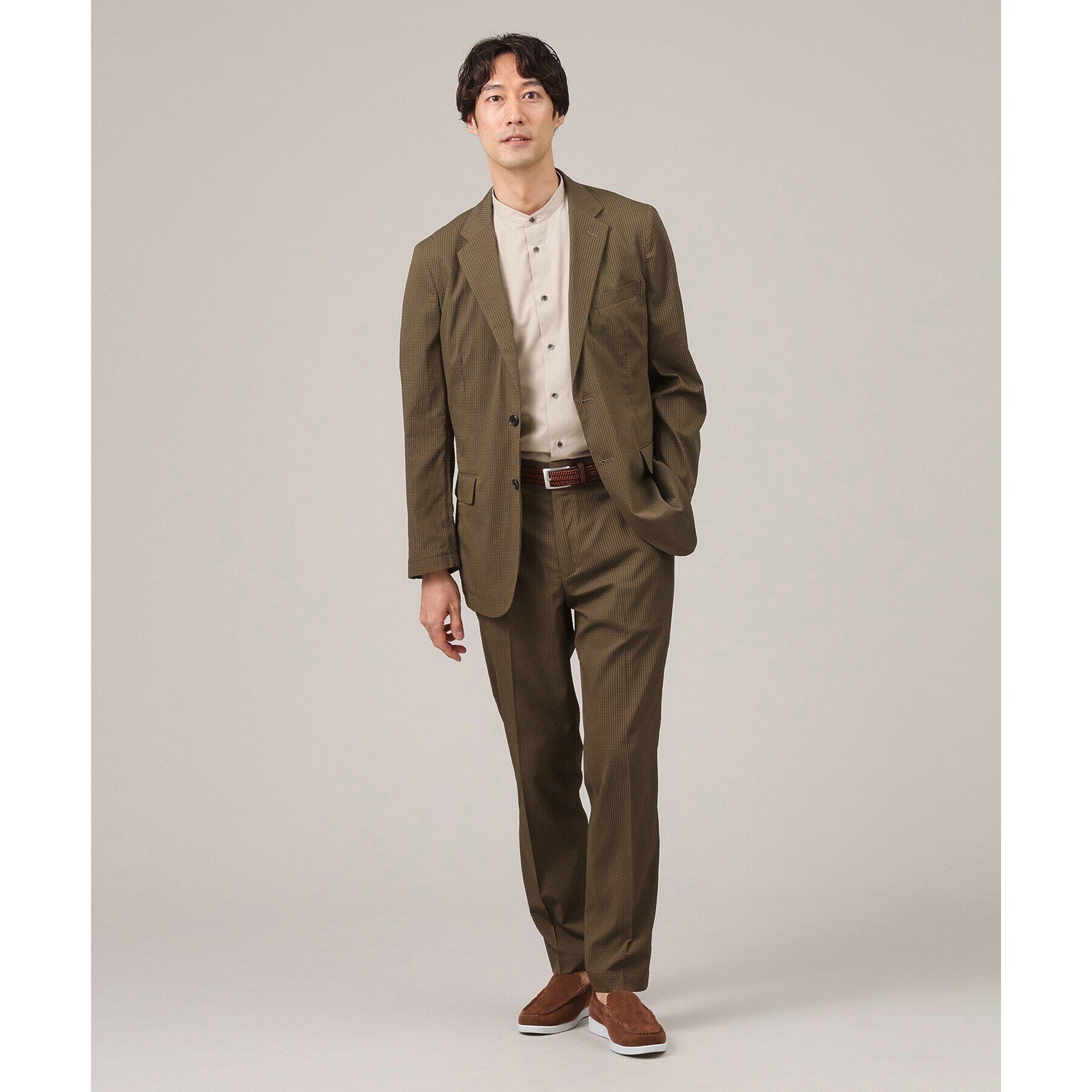 TAKEO KIKUCHI「【抗菌防臭】DotAir（R）シアサッカー ジャケット」|テーラードジャケット|