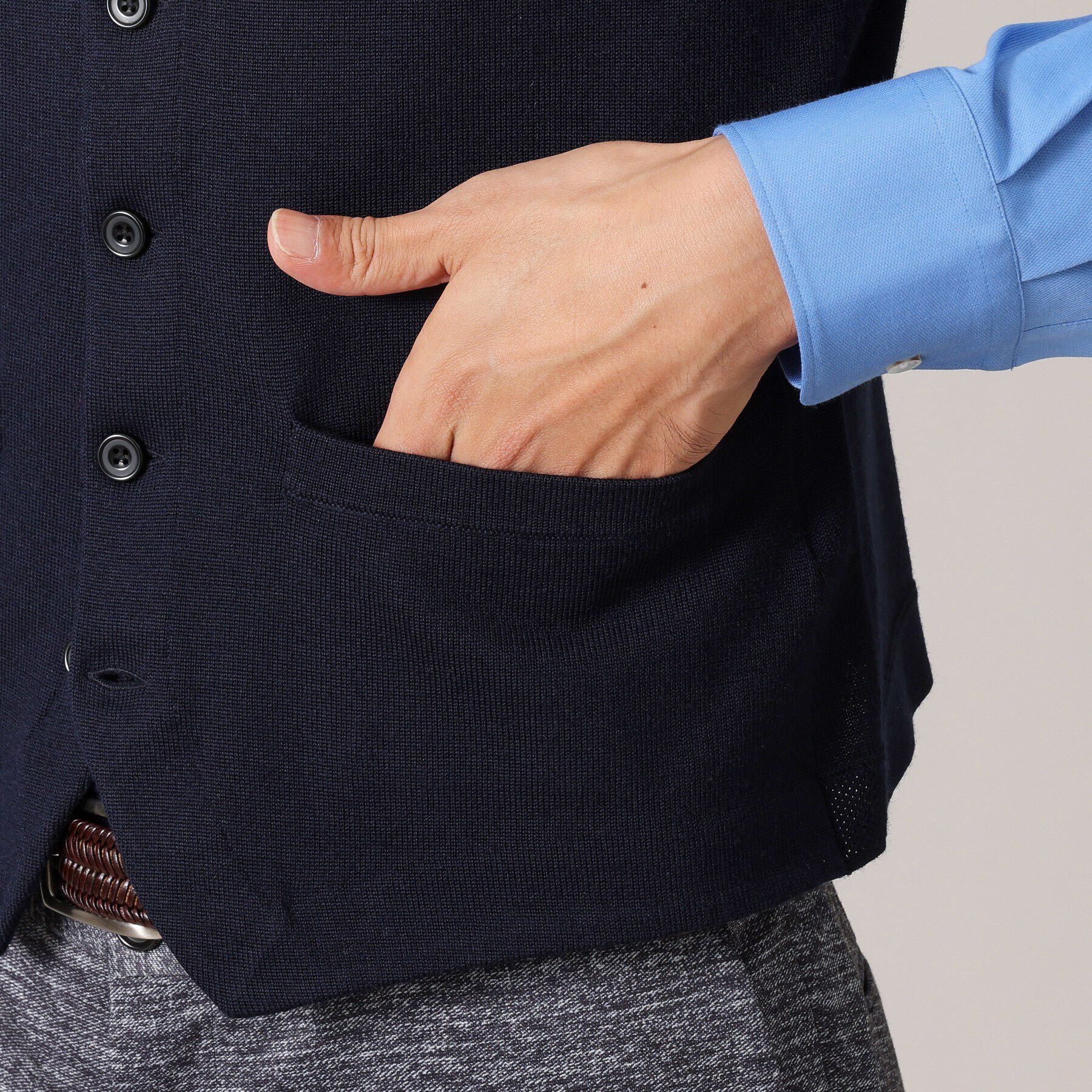 TAKEO KIKUCHI「【アンチピリング】ニット ジレ」|ニット・セーター|