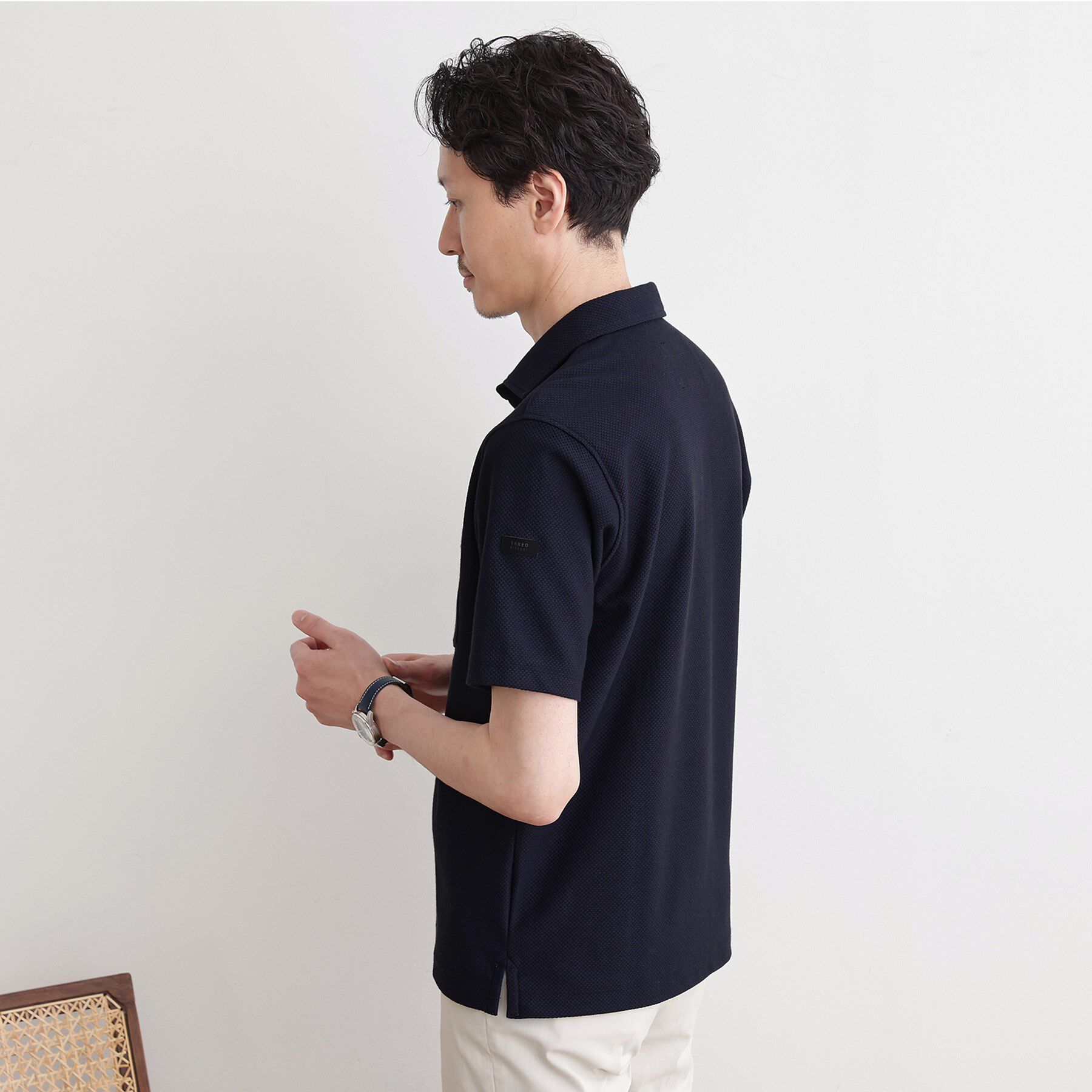 TAKEO KIKUCHI「【尾州織】メランジメッシュ ポロシャツ」|ポロシャツ|