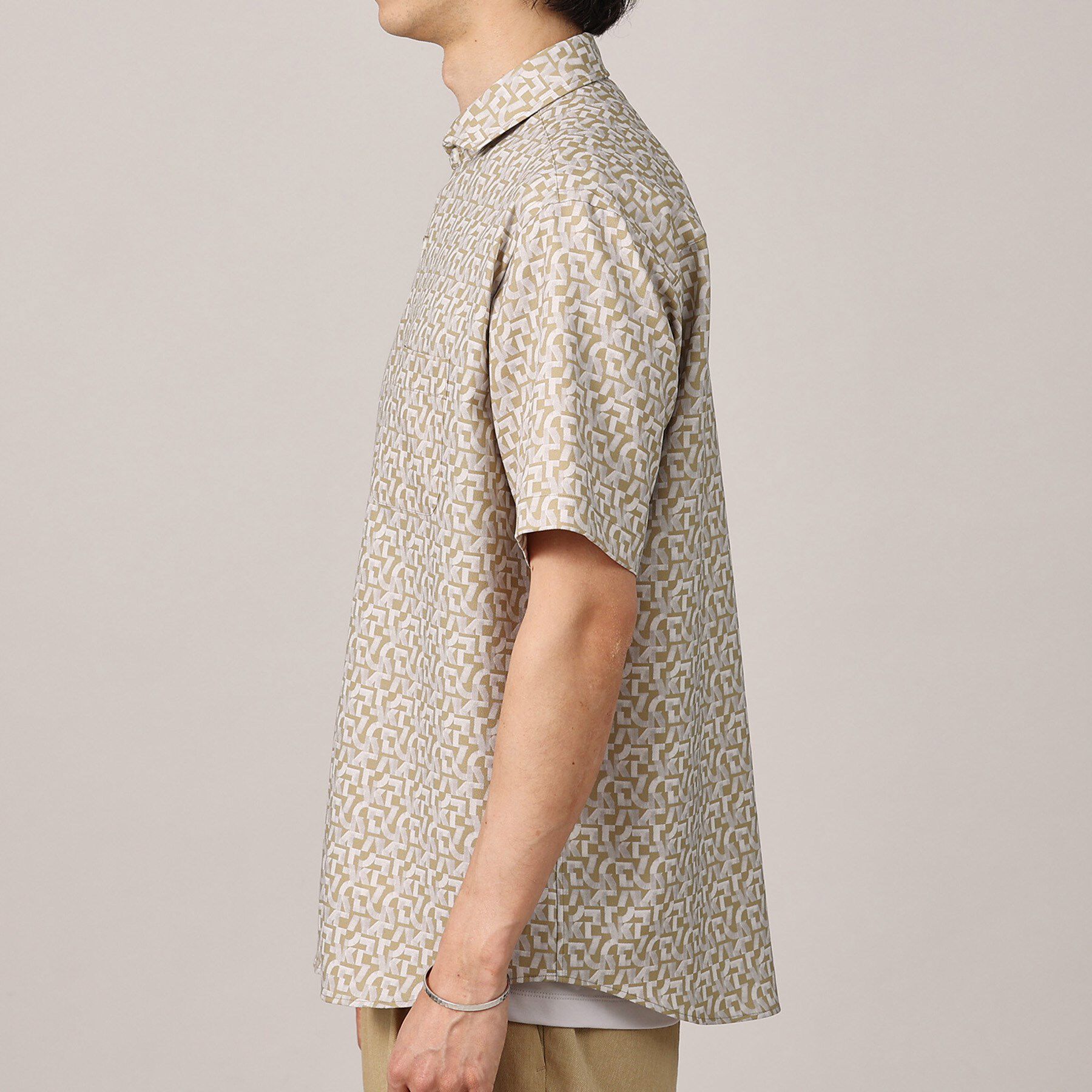 TAKEO KIKUCHI「マイクロパズル柄 半袖シャツ」|シャツ・ブラウス|
