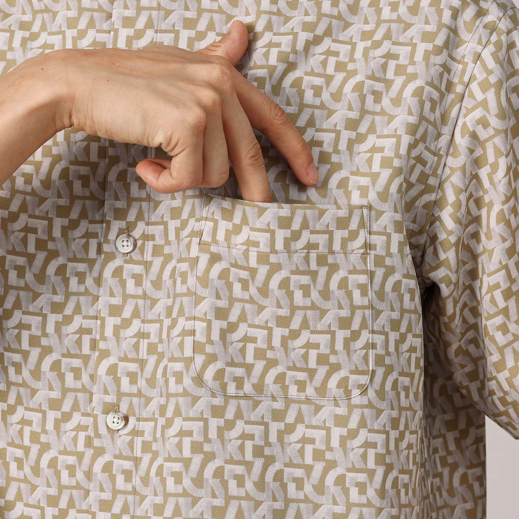 TAKEO KIKUCHI「マイクロパズル柄 半袖シャツ」|シャツ・ブラウス|