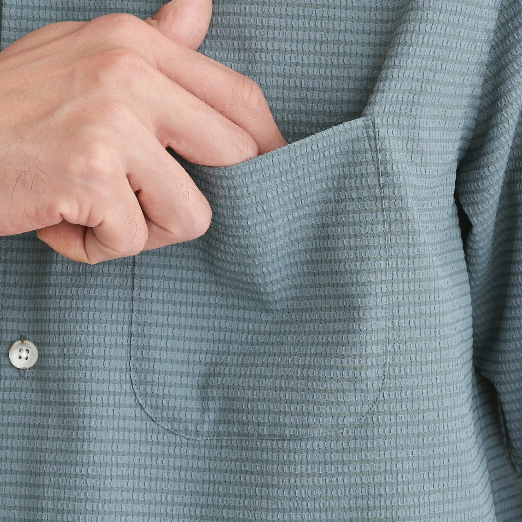 TAKEO KIKUCHI「【COOL CITY WEAR】DotAir（R）サッカー シャツ」|シャツ・ブラウス|