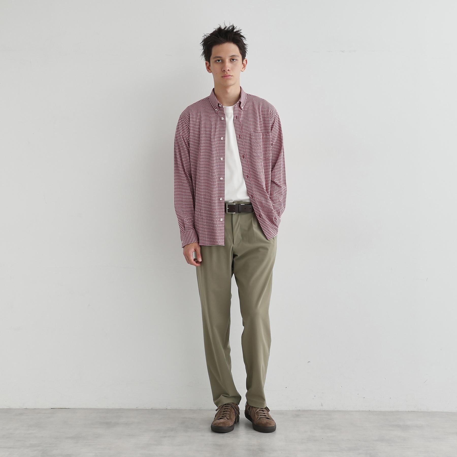 TAKEO KIKUCHI「【抗菌防臭】サッカーギンガムチェック ボタンダウンシャツ」|シャツ・ブラウス|