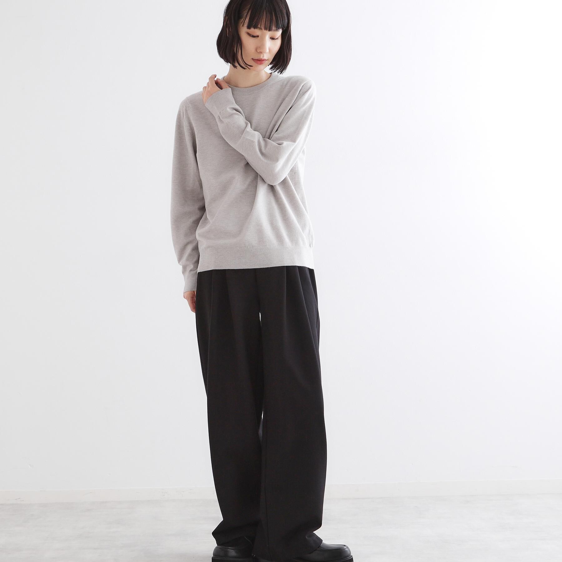 tk.TAKEO KIKUCHI「ハイゲージコンパクトニットクルー」|ニット・セーター|