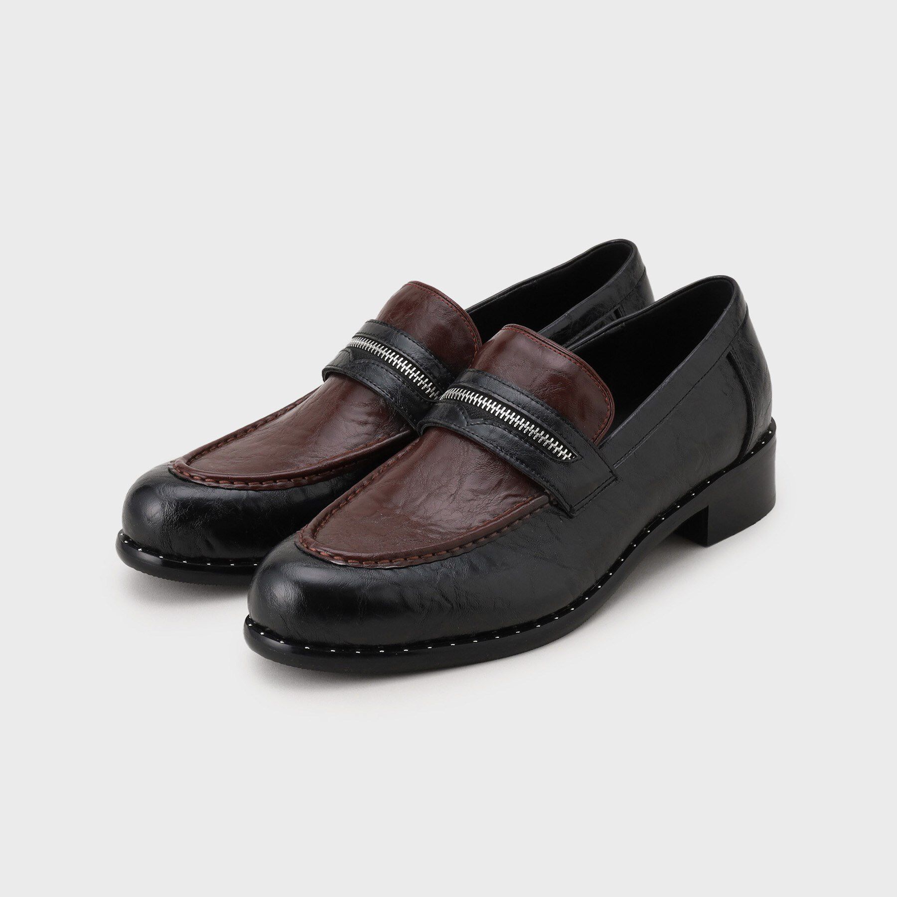 tk.TAKEO KIKUCHI「ギミックローファー」|ビジネス・ドレスシューズ|ブラック(519)