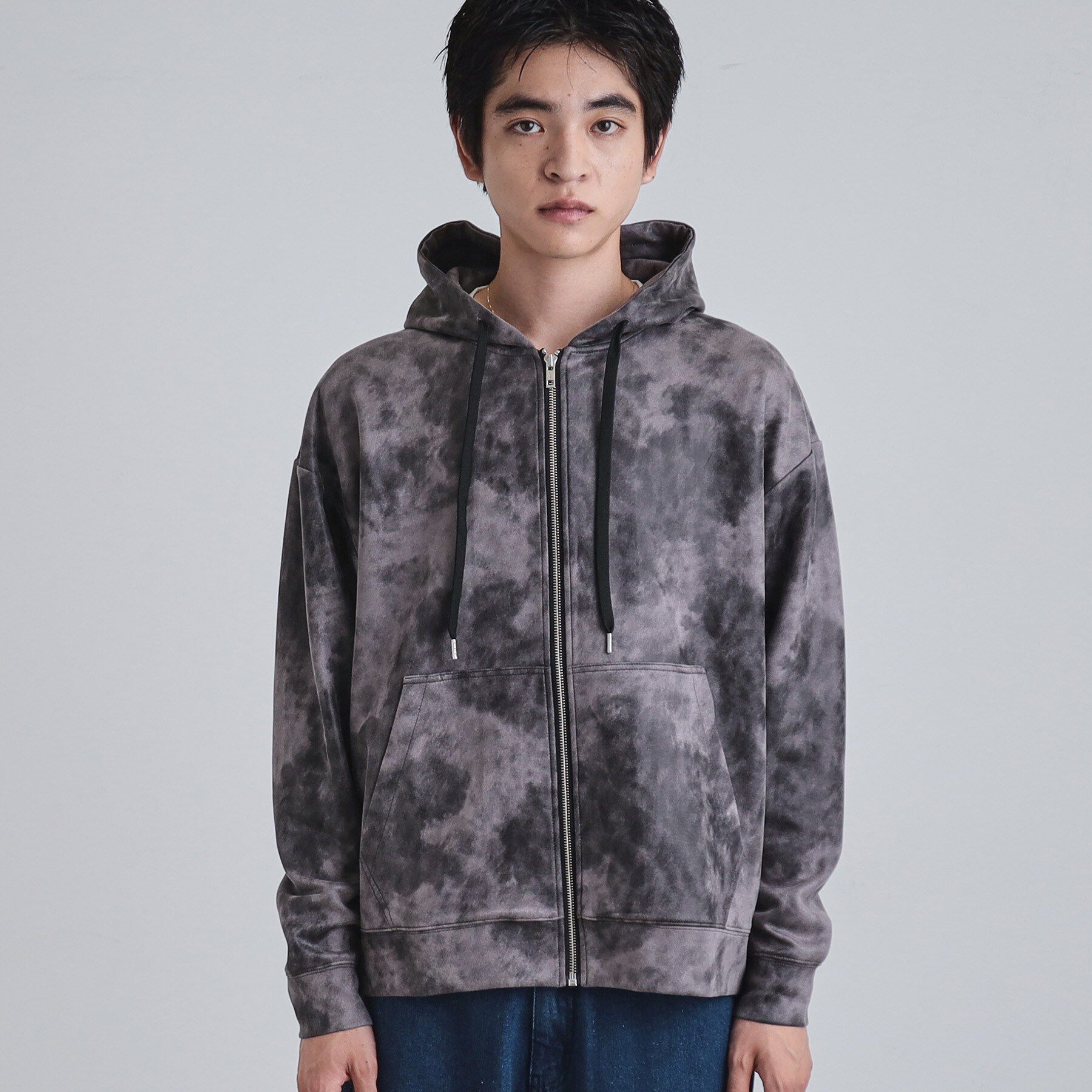 tk.TAKEO KIKUCHI「ヴィンテージライクプリント ジップパーカー」|パーカー|