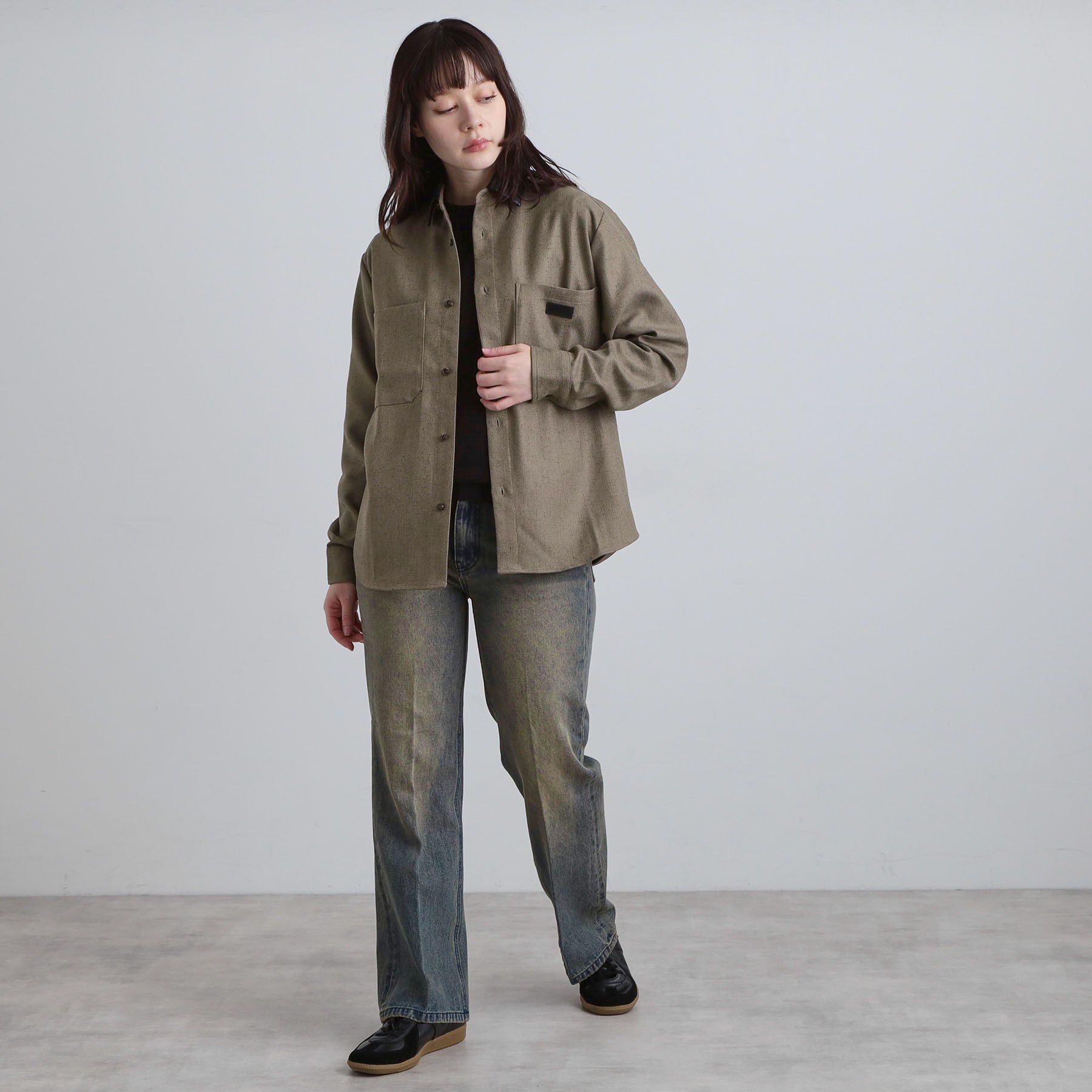 tk.TAKEO KIKUCHI「ヘリンボーンワーカーシャツ」|シャツ・ブラウス|